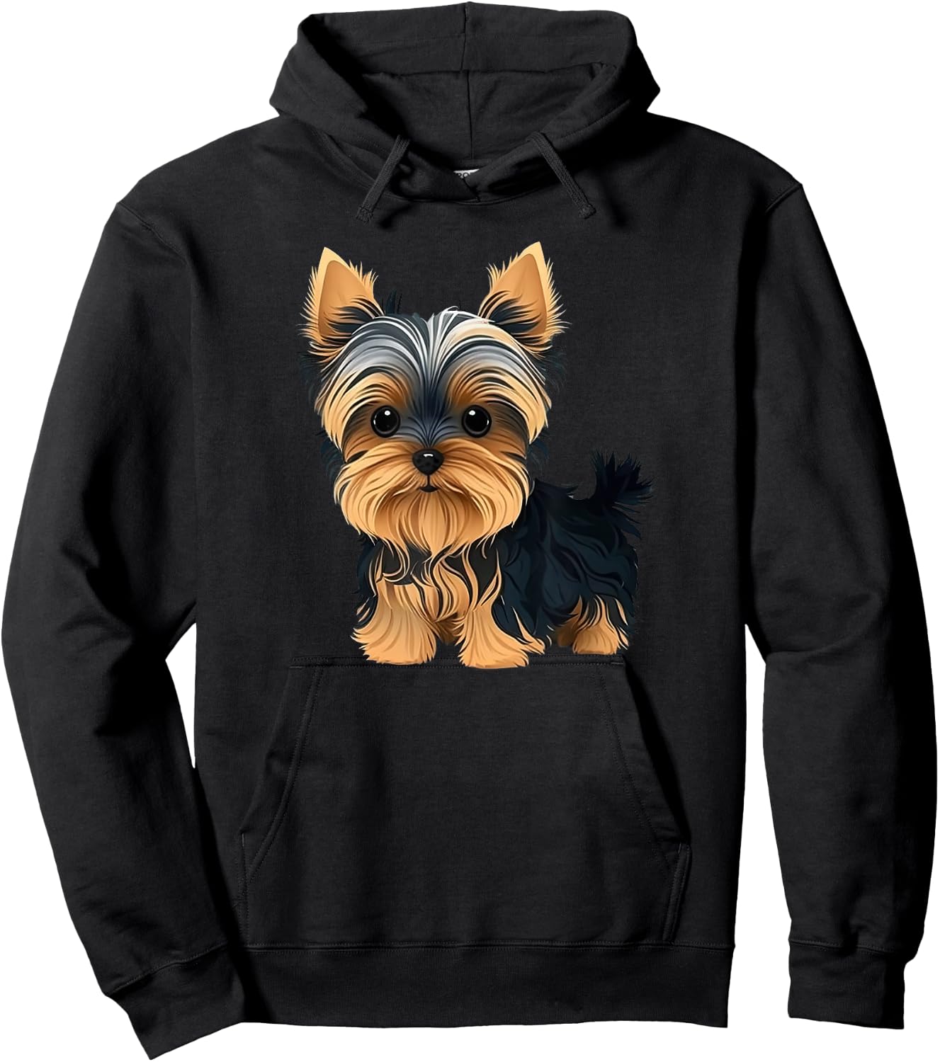 Funny Yorkshire Terrier Cute Puppy Hoodie - Hoodie | Black