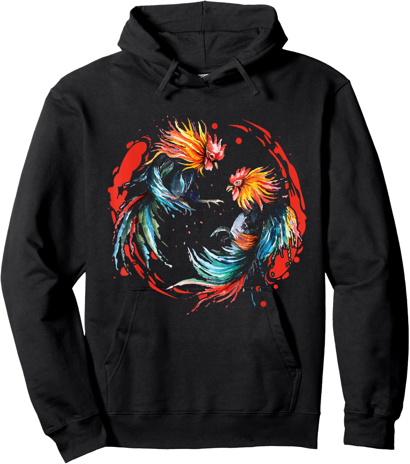 Peleas De Gallos Cockfighter Game Fowl Cockfighting Rooster Hoodie - Hoodie | Black