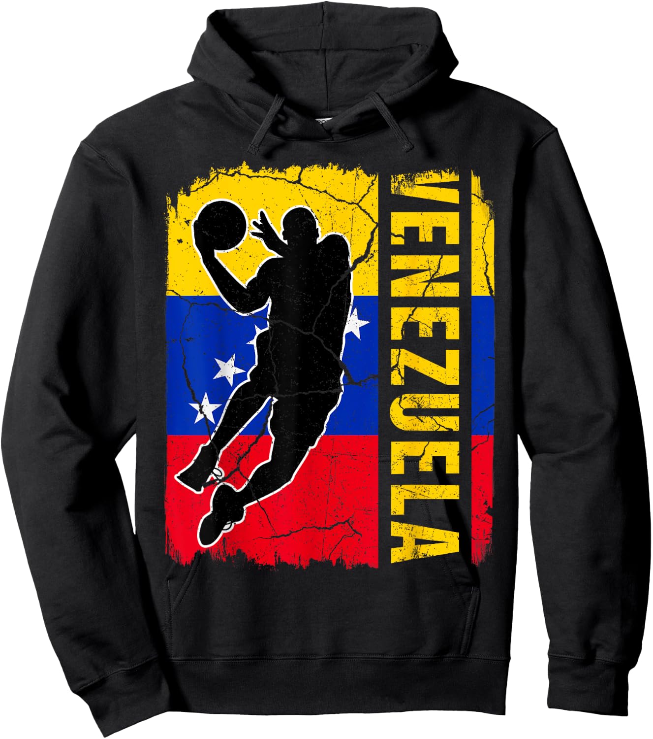 Venezuelan Basketball Player Venezuela Flag Basketball Fans Hoodie - Hoodie | Black