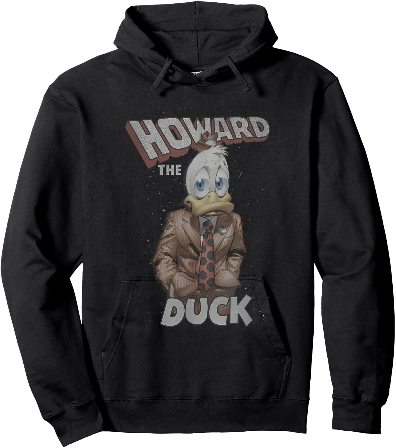 Marvel Comics Retro Classic Howard The Duck Space Portrait Hoodie - Hoodie | Black