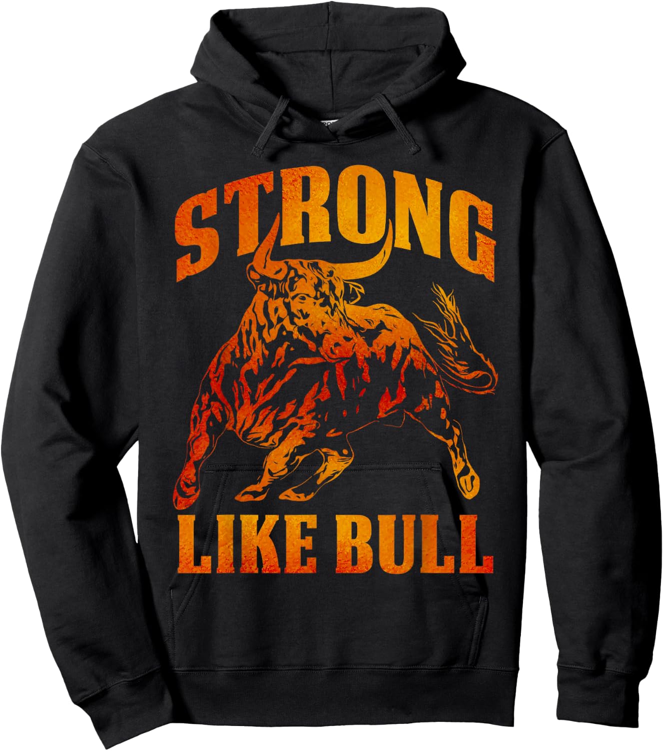 Strong Like A Bull Powerlifting Bodybuilding Hoodie - Hoodie | Black