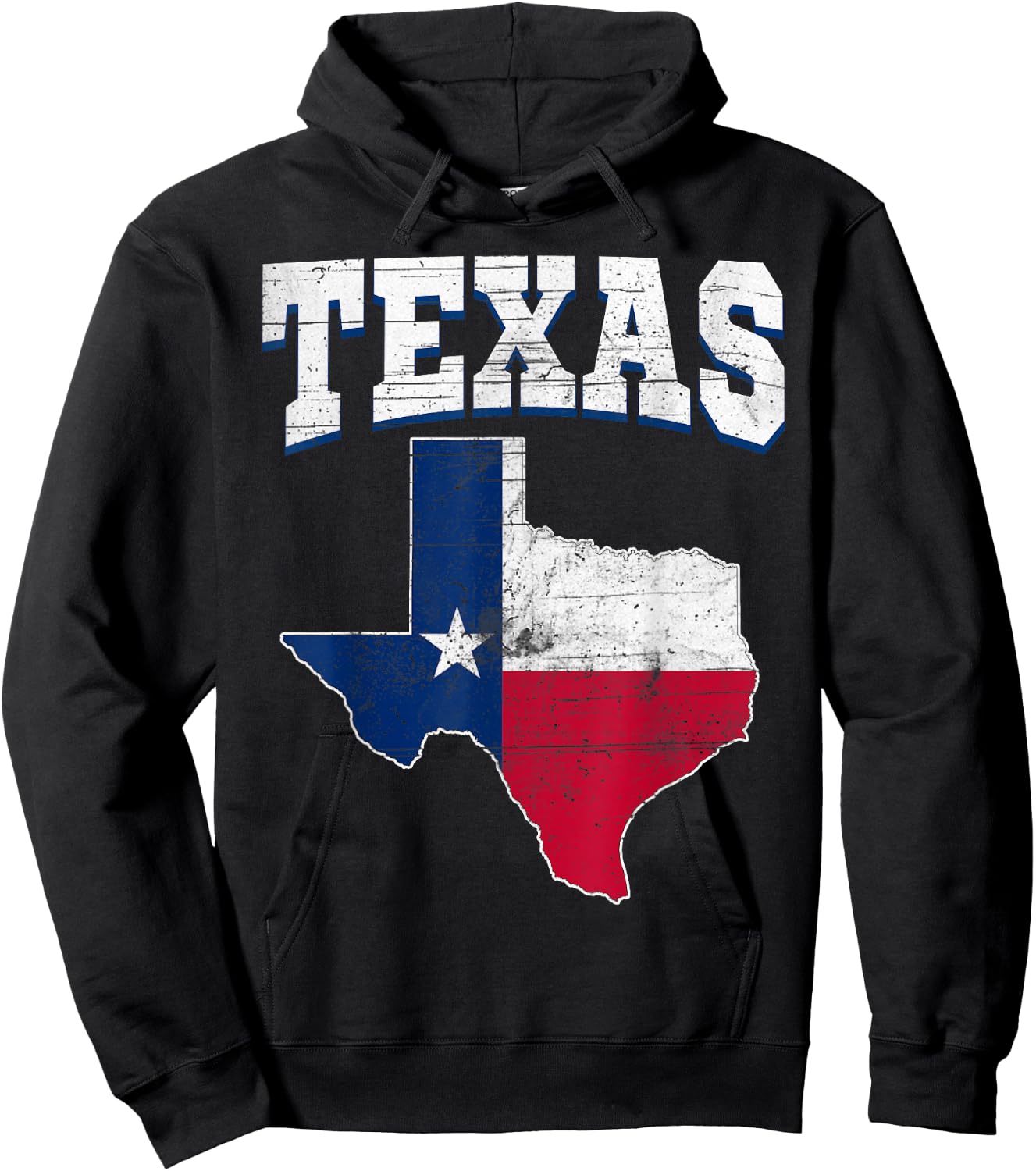 US Citizen Proud America State Flag Land Map Texas Hoodie - Hoodie | Black
