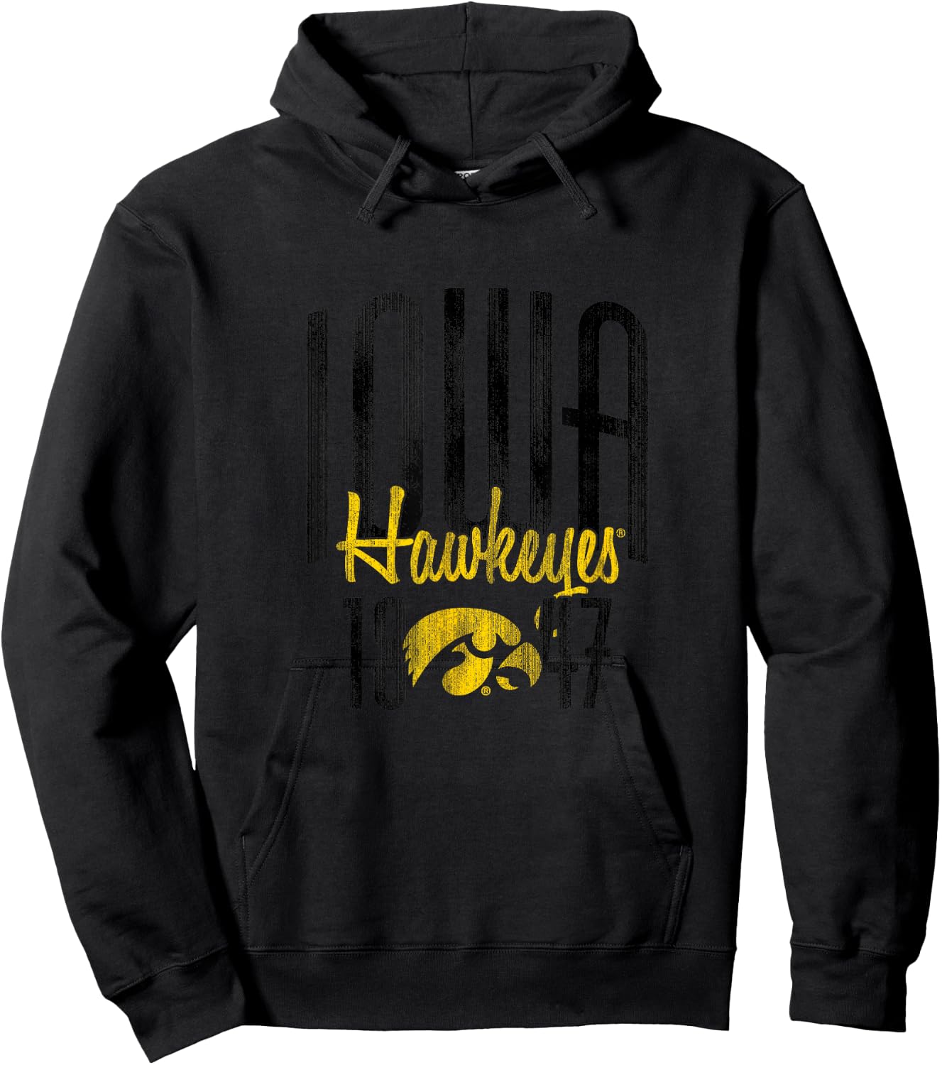 Iowa Hawkeyes | NCAA University of Official | 01AMBK13 Hoodie - Hoodie | Black