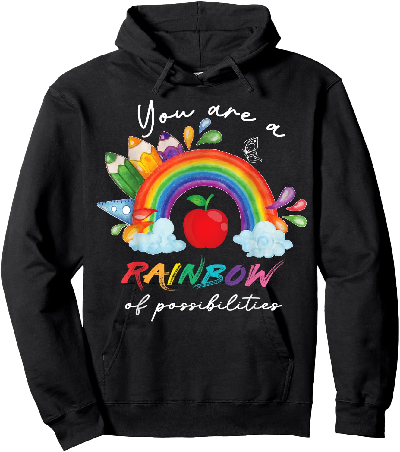 Teacher You are a rainbow of possibilities Teaching Hoodie - Hoodie | Black