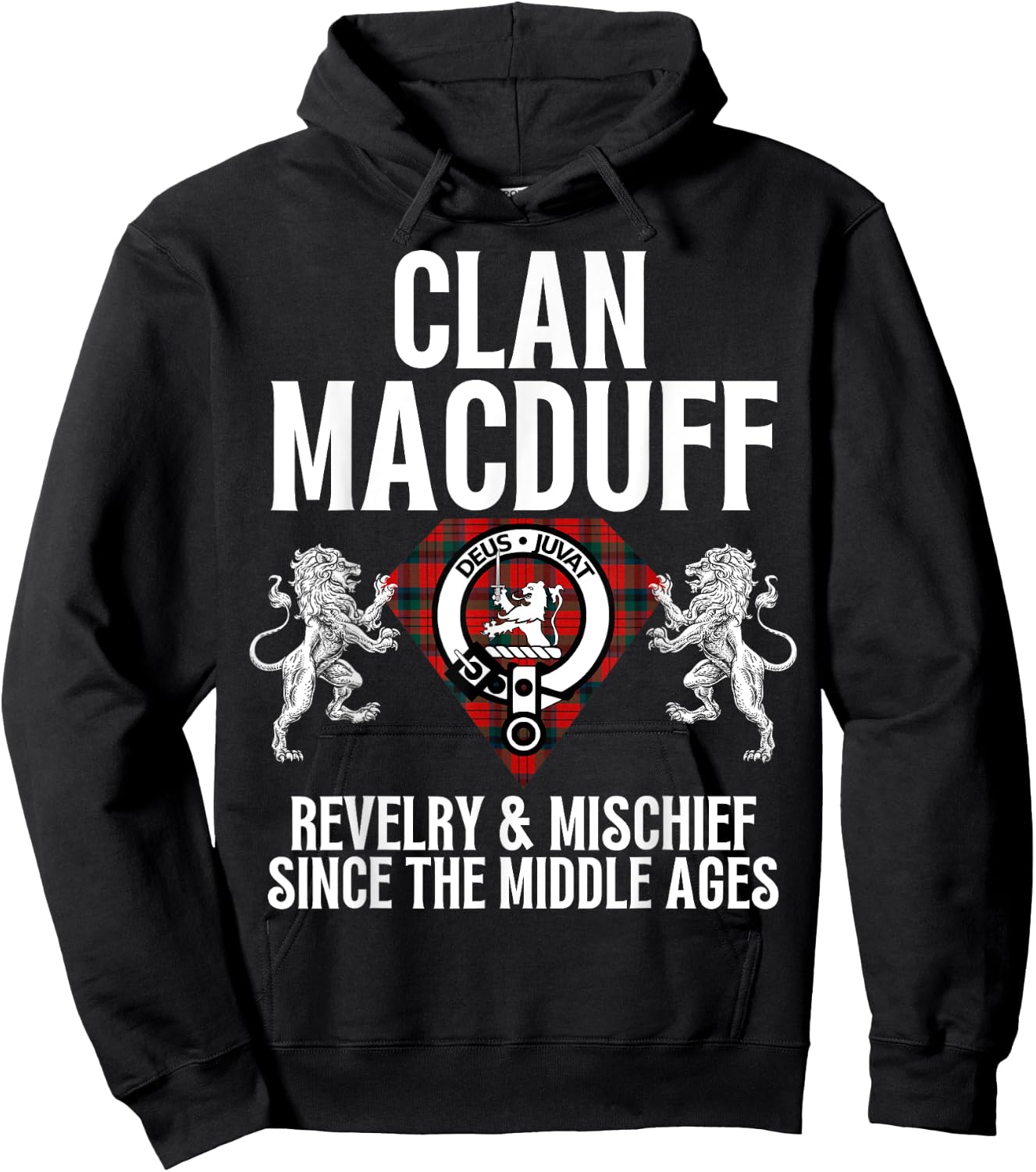 MacDuff Clan Scottish Name Coat Of Arms Tartan Family Party Hoodie - Hoodie | Black