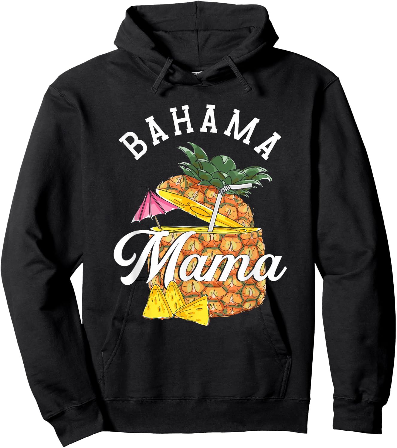 Bahama Mama | Bahamas Pineapple | Vacation Summer Hoodie - Hoodie | Black