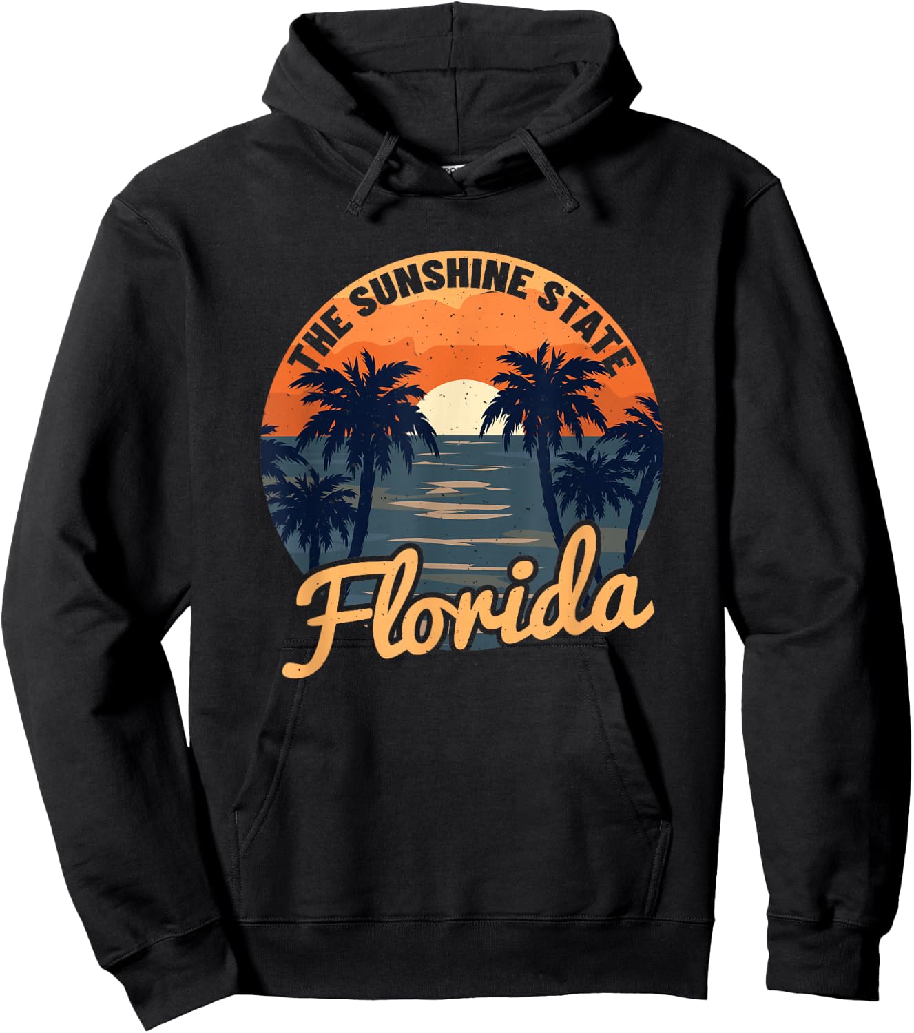 Florida Sunset - Throwback Design - Classic Hoodie - Hoodie | Black