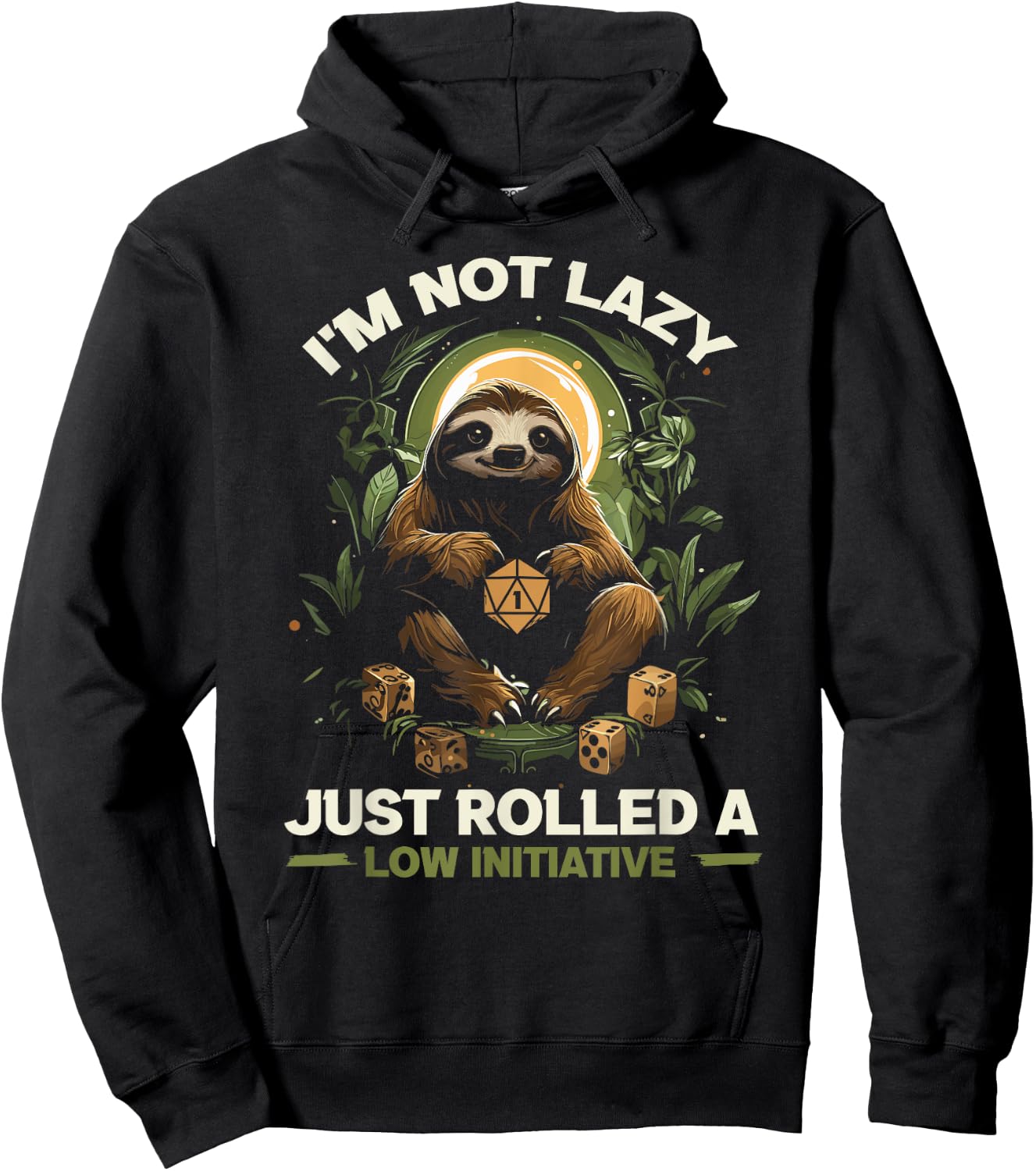 RPG Gaming Role Playing D20 Tabletop Games Funny RPG Gamer Hoodie - Hoodie | Black