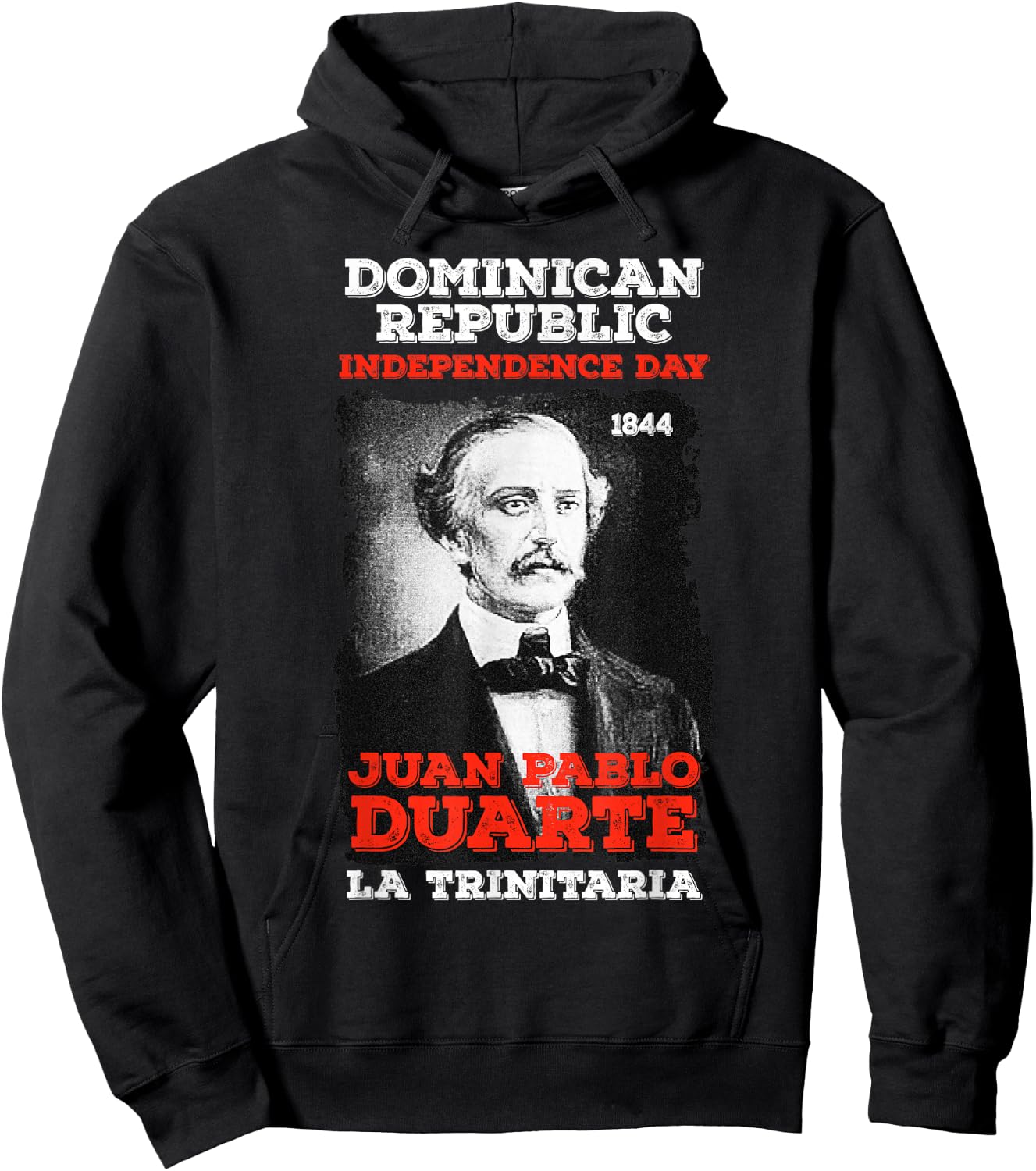 Dominican Republic Independence Day Juan Pablo Duarte Hoodie - Hoodie | Black
