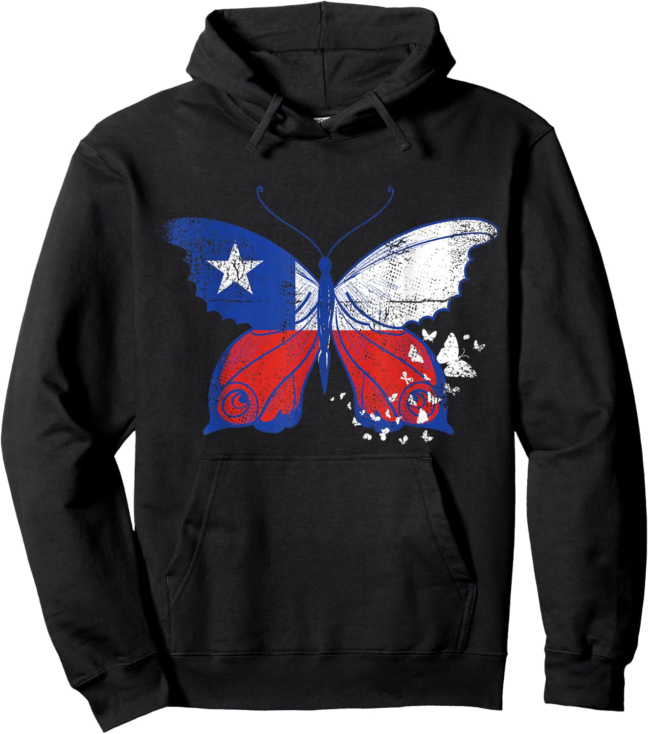 Chile Flag Chilean Heritage Hispanic Roots South America Hoodie - Hoodie | Black
