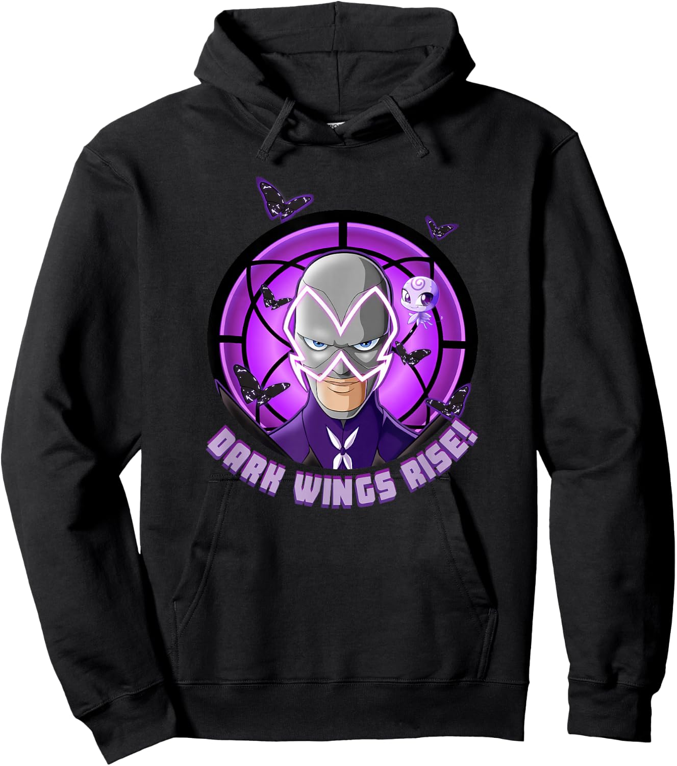 Miraculous Ladybug Hawk Moth Dark Wings Rise Hoodie - Hoodie | Black