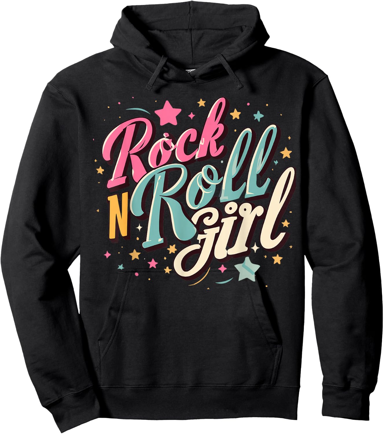 Rock N Roll Girl Purple Darla Hoodie - Hoodie | Black