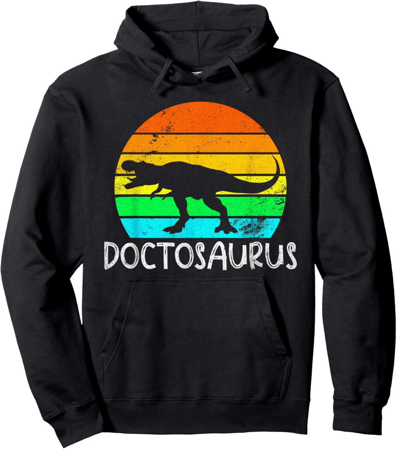 Doctosaurus Dinosaur Doctor Hoodie - Hoodie | Black