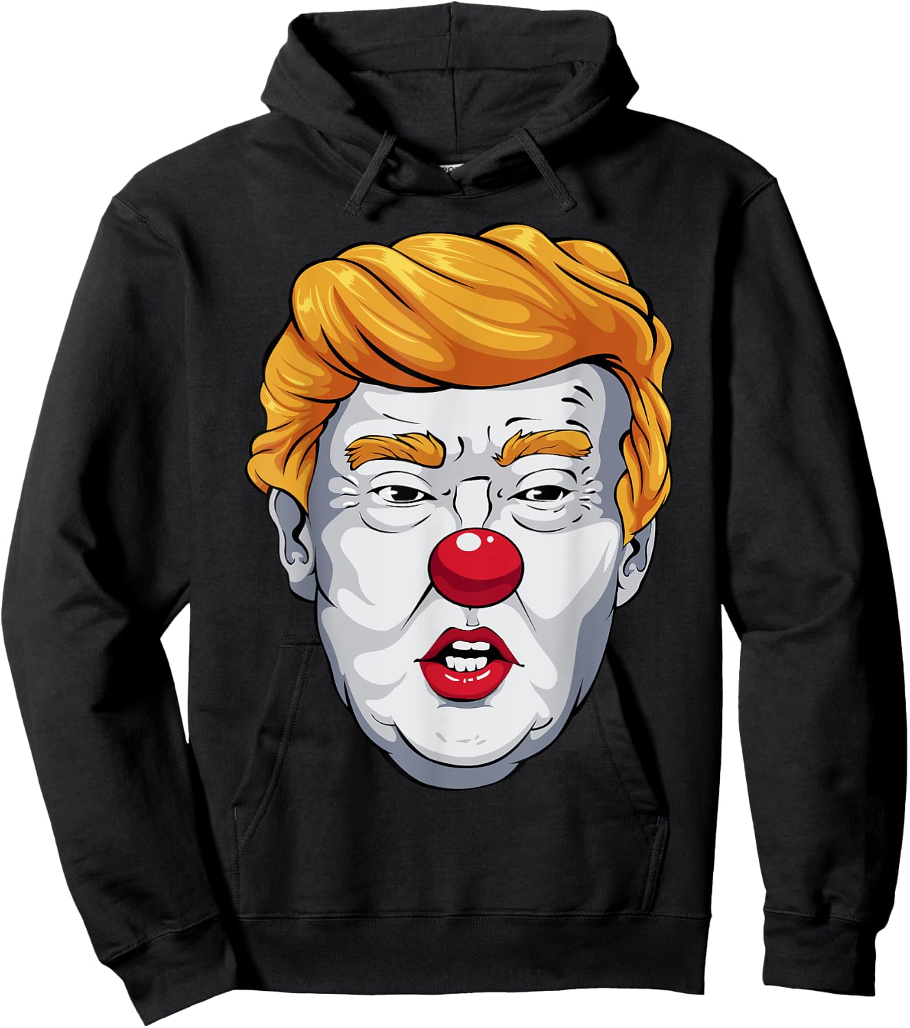 Funny Anti Trump Clown 2024 Election Halloween Costume Hoodie - Hoodie | Black
