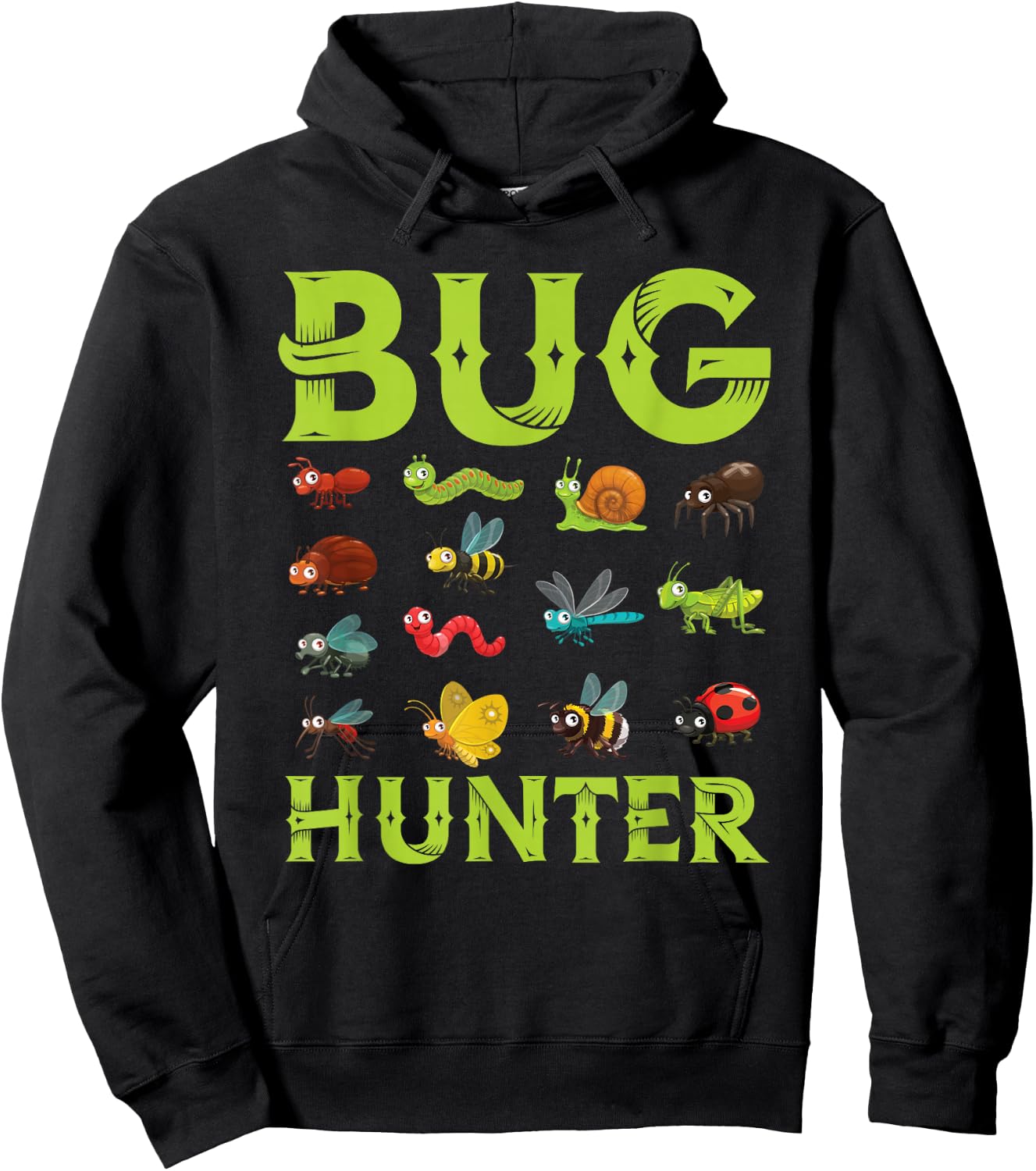 Bug Lover Insects Entomologist Boys Girls Biologist Hoodie - Hoodie | Black