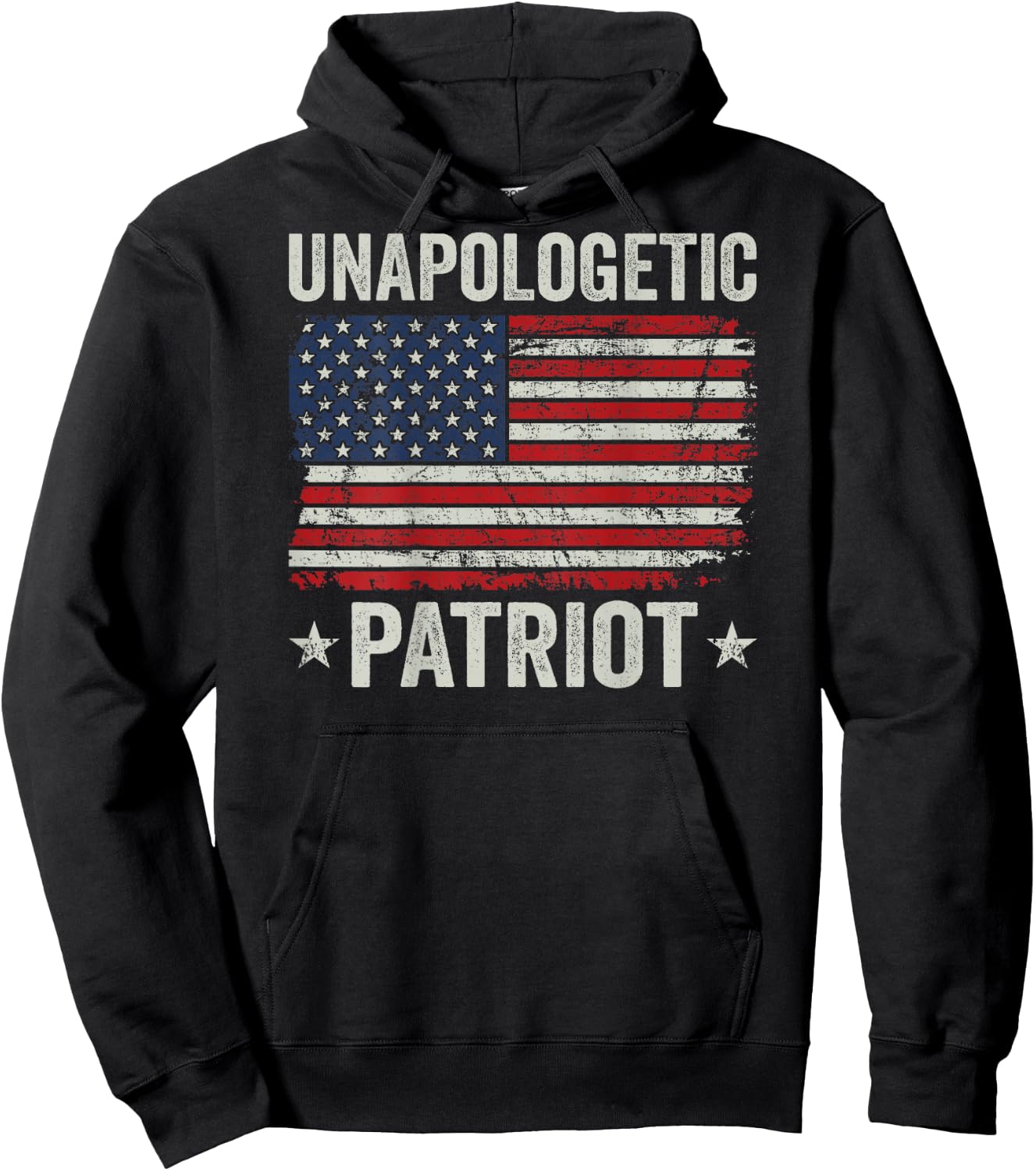 Unapologetic Patriot - Patriotic American Freedom USA (BACK) Hoodie - Hoodie | Black