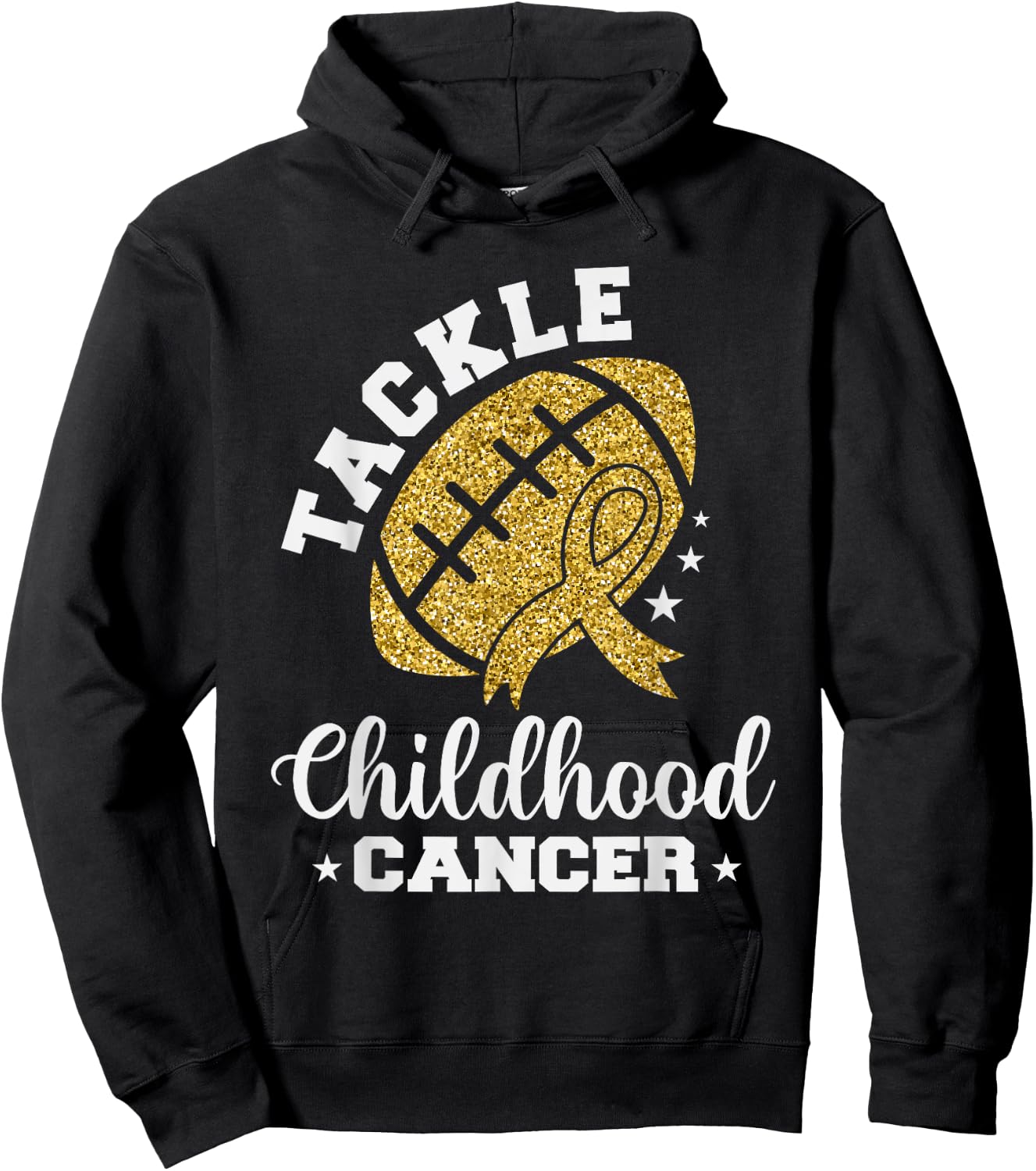Tackle Childhood cancer Awareness Hoodie - Hoodie | Black
