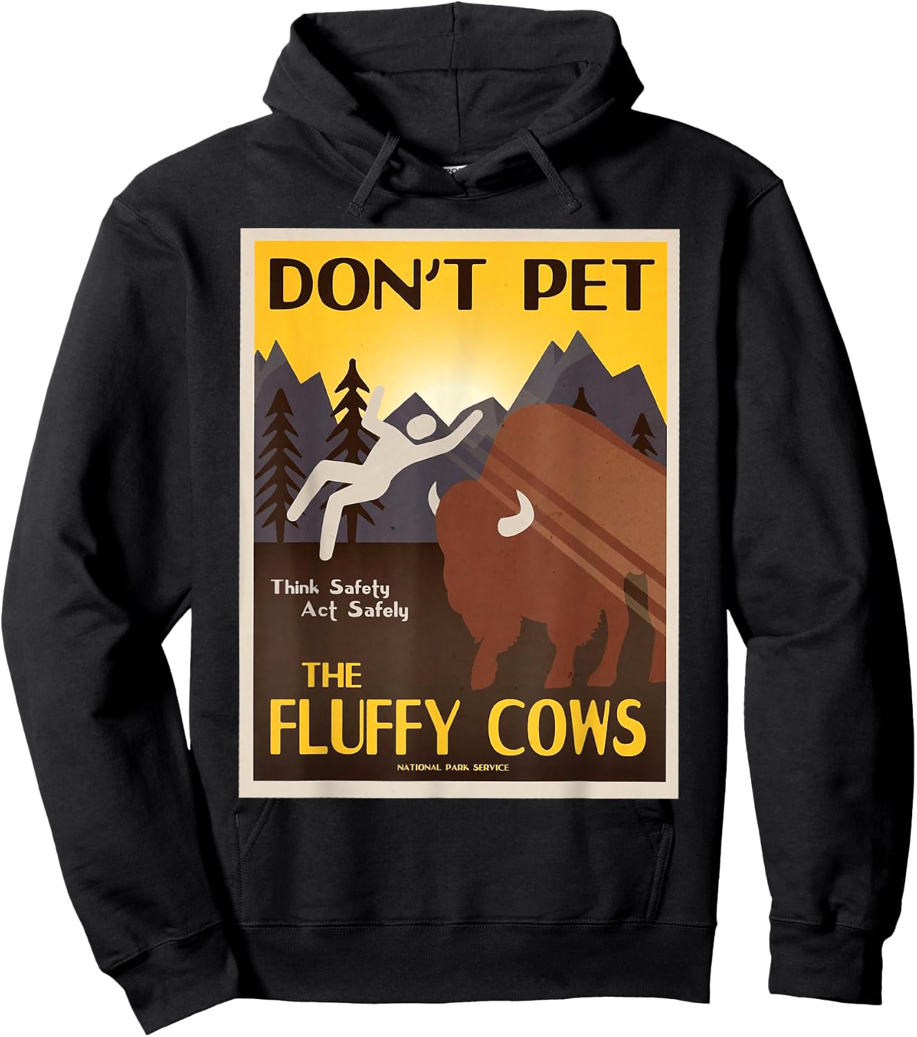 Don't Pet The Fluffy Cows Hoodie - Hoodie | Black