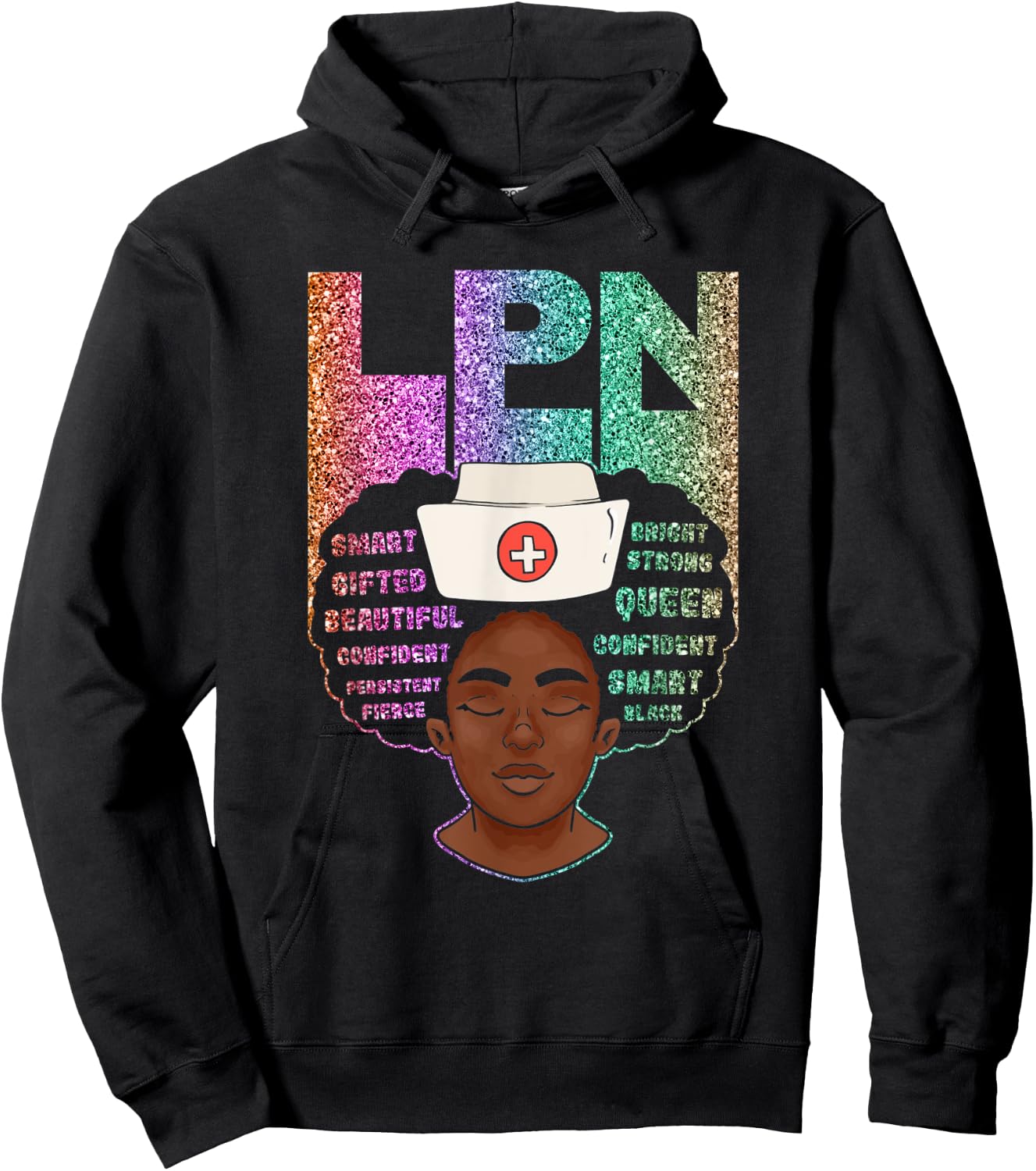 Black LPN Nurses Matter African American Black History Month Hoodie - Hoodie | Black