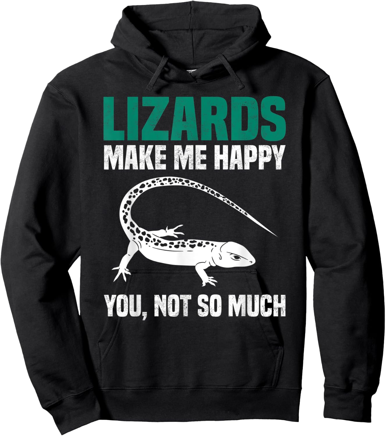 Lizard Shirt Sarcastic Lizard Saying Reptiles Lizard Lover Hoodie - Hoodie | Black