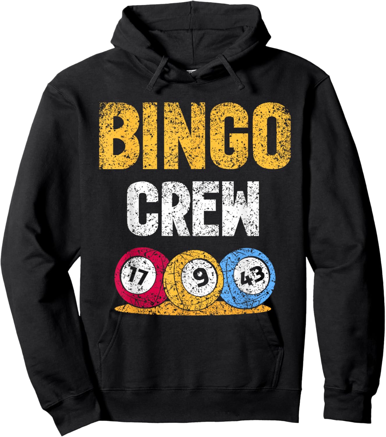 Bingo Crew Humour Player Lover Game Hoodie - Hoodie | Black