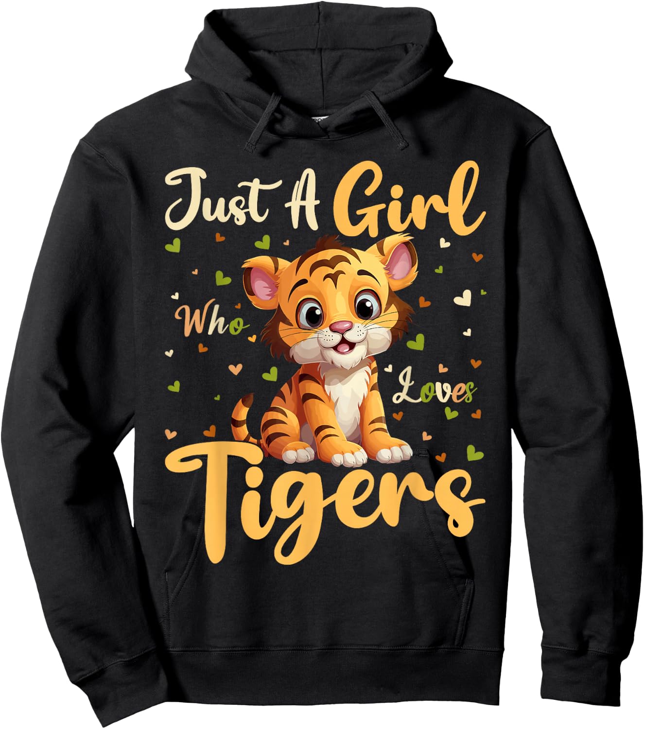 Tiger Lover Just A Girl Who Loves Tigers Hoodie - Hoodie | Black