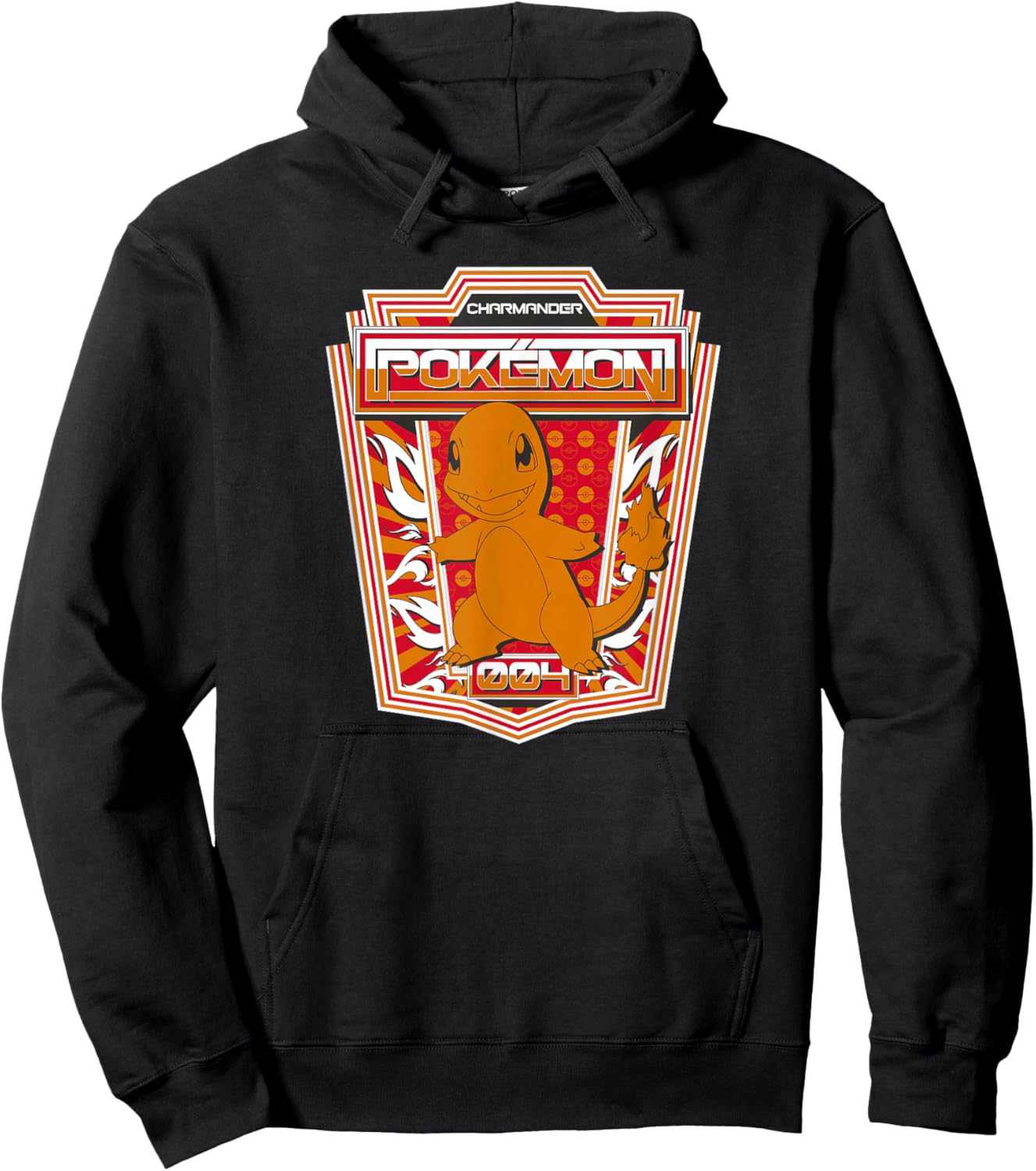 Pokémon Charmander 004 Color Pop Badge Hoodie - Hoodie | Black