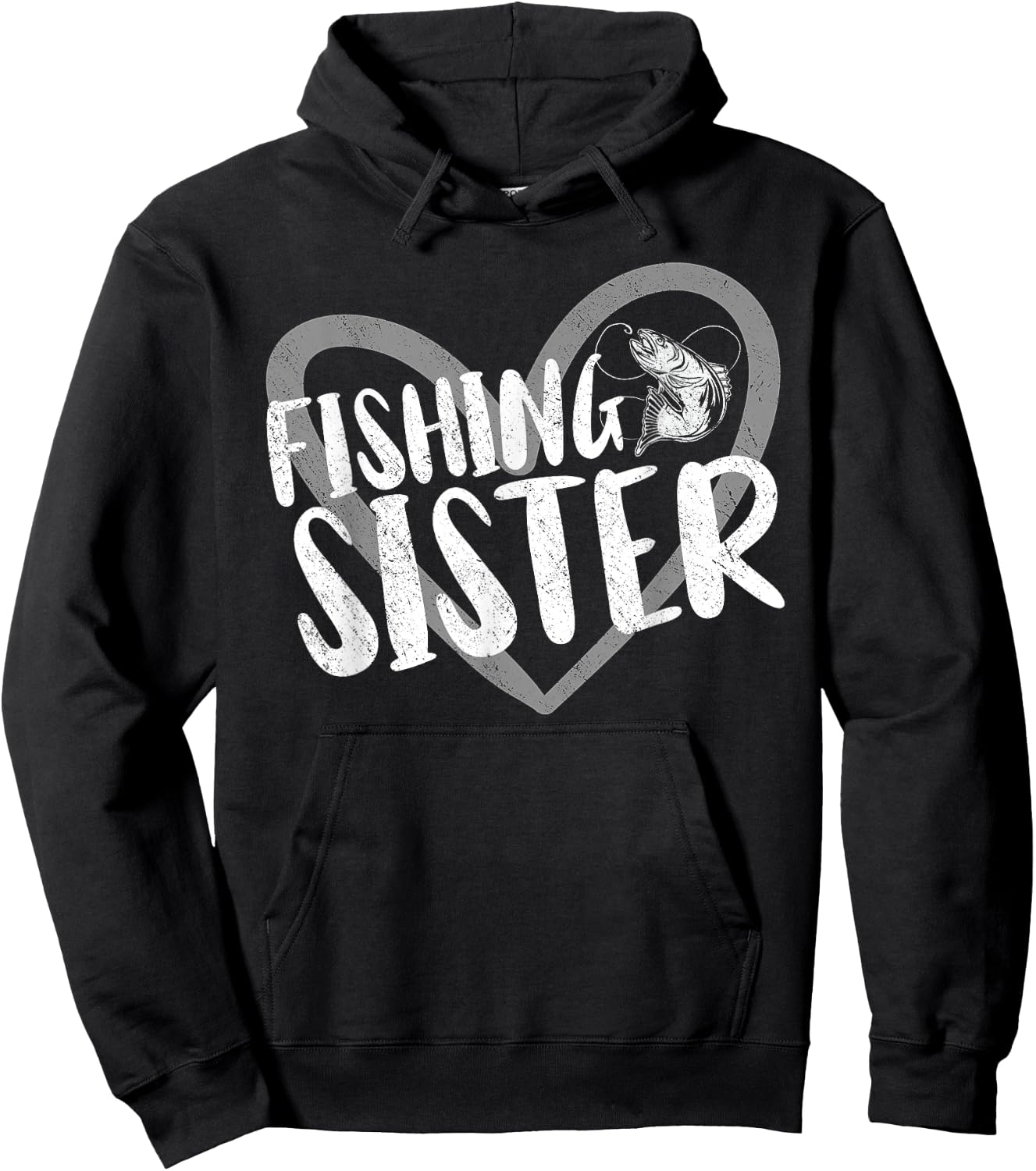 Fishing Sister Hoodie - Hoodie | Black