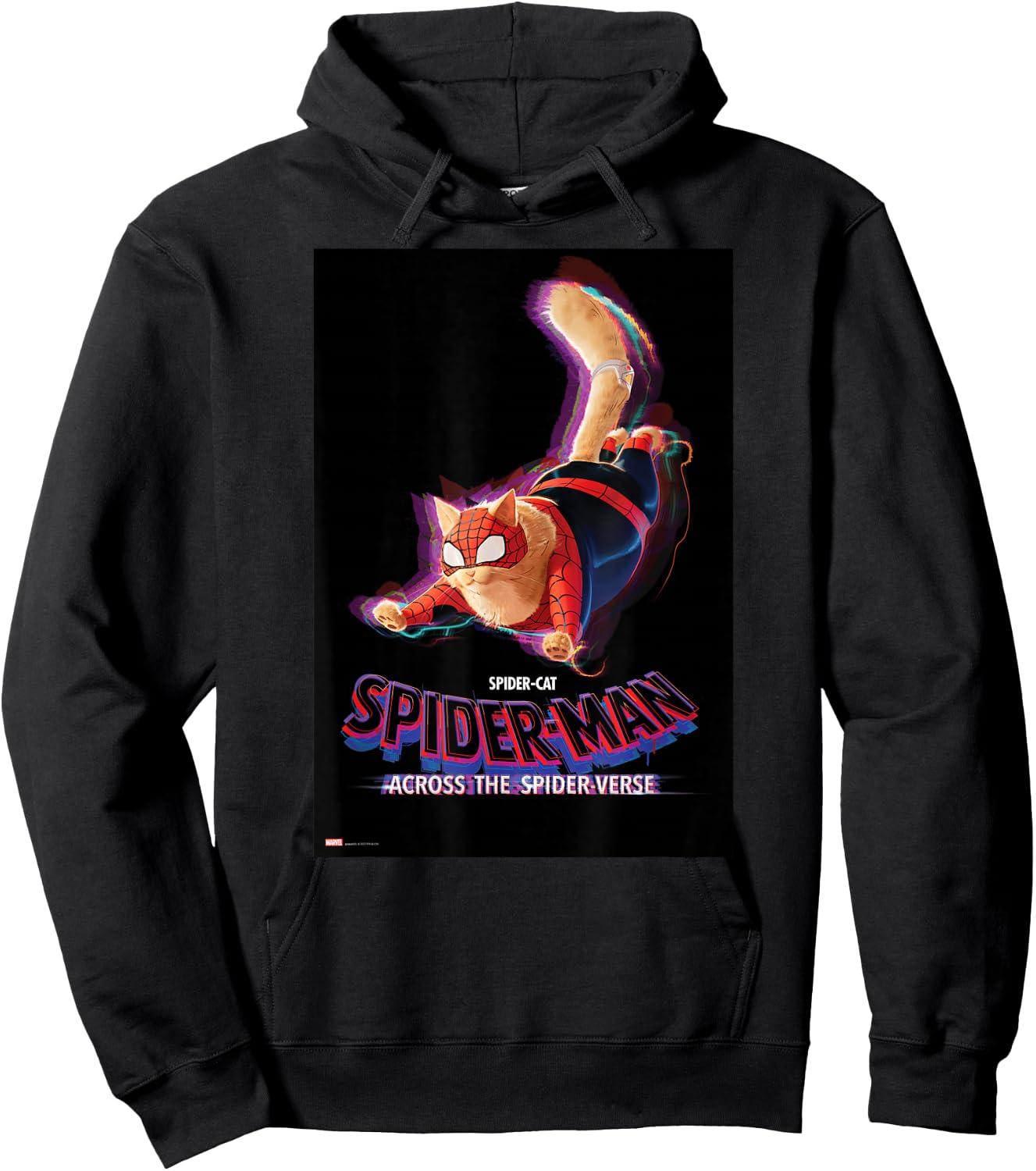 Marvel Spider-Man: Across the Spider-Verse Spider-Cat Poster Hoodie - Hoodie | Black