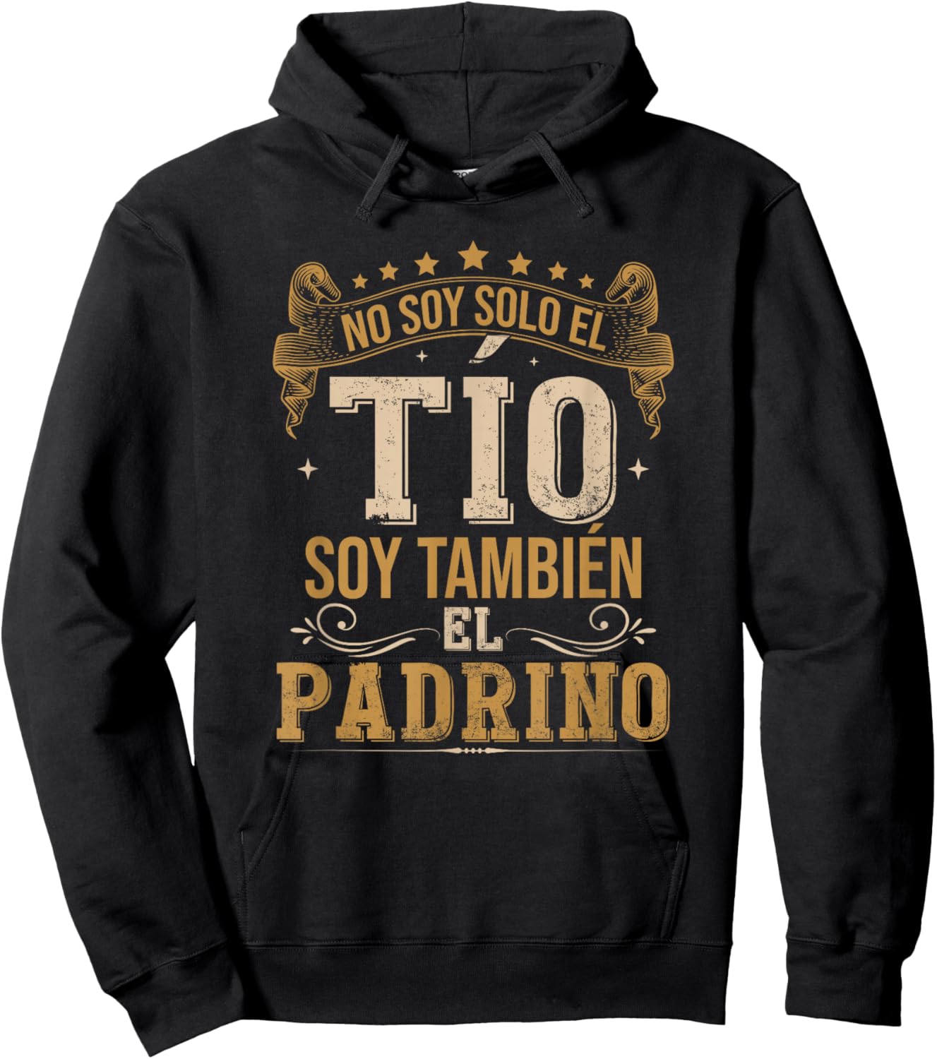 Bautizo Regalo No Soy Solo El Tío Soy También El Padrino Hoodie - Hoodie | Black