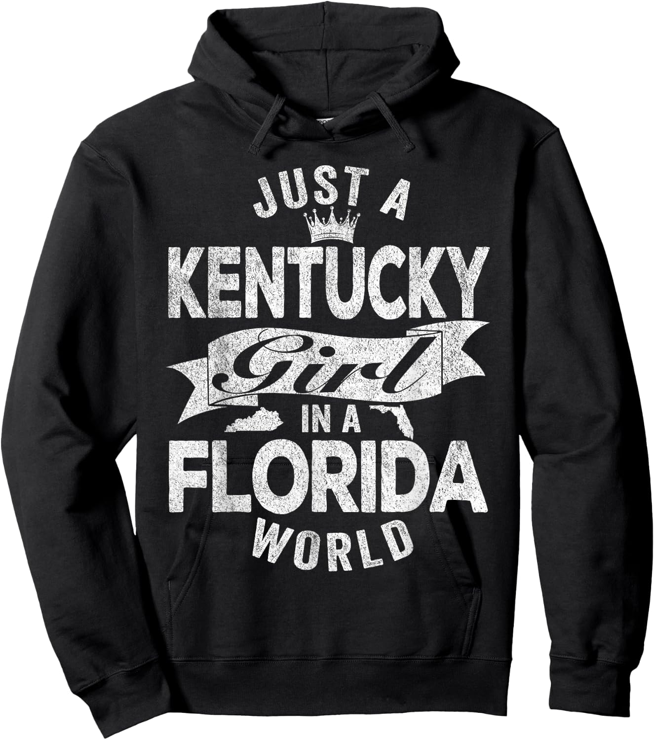 Just A Kentucky Girl In A Florida World Hoodie - Hoodie | Black