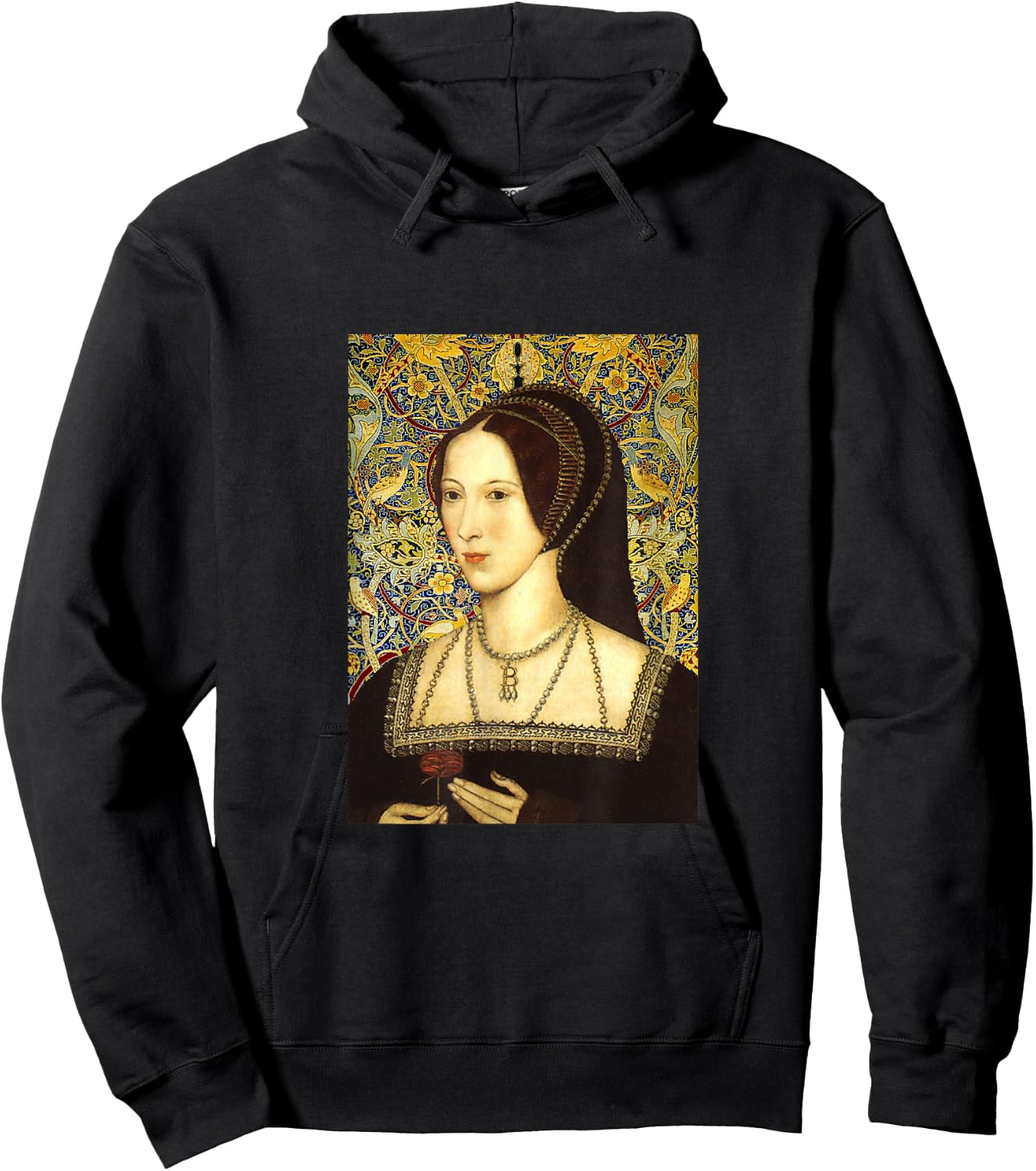 Anne Boleyn Portrait Hoodie - Hoodie | Black