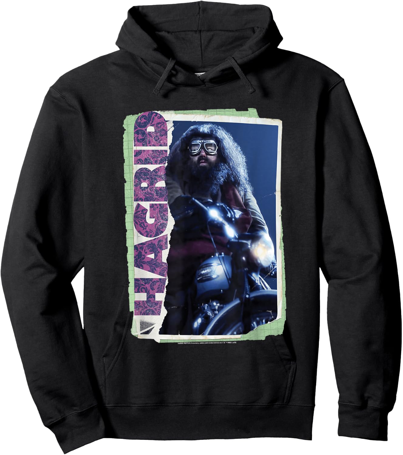 Harry Potter Rubeus Hagrid Photo Collage Hoodie - Hoodie | Black