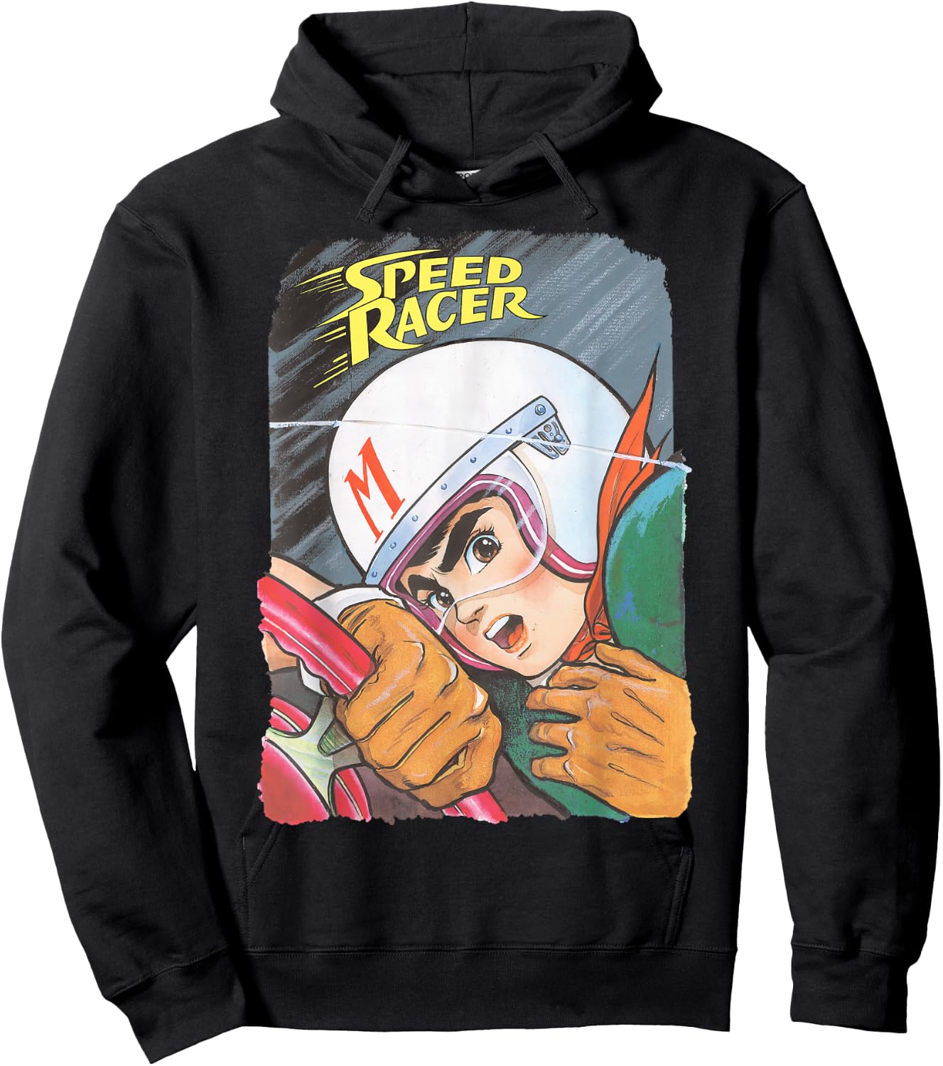 Manga Speed Racer Logo Close Hoodie - Hoodie | Black