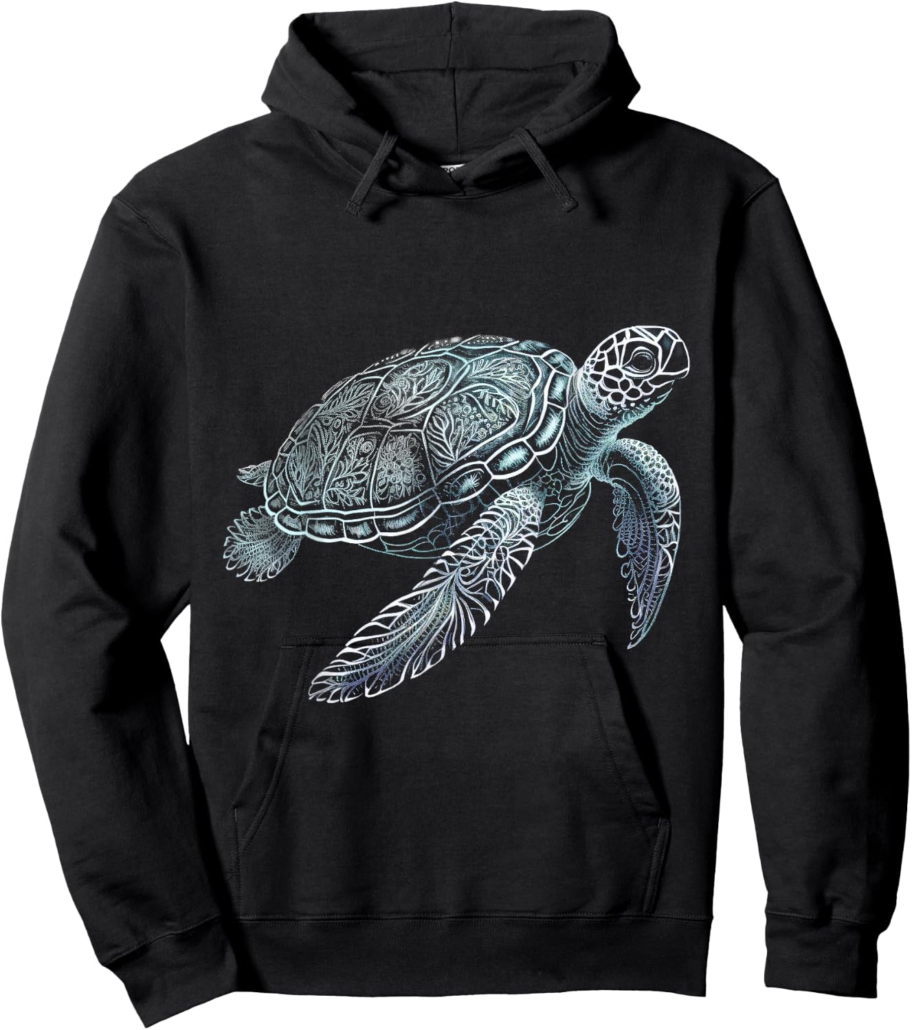 Sea Turtle Beach Lover Ocean Animal Graphic Novelty Hoodie - Hoodie | Black