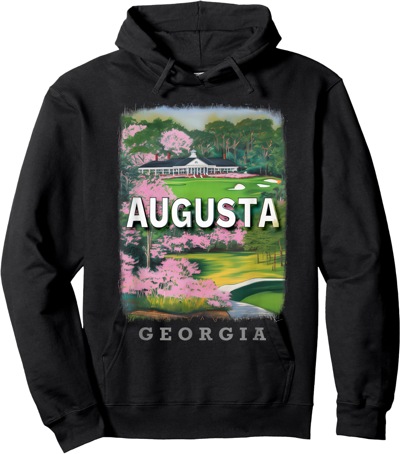 Augusta Georgia GA Golfing Paradise SD843 Hoodie - Hoodie | Black