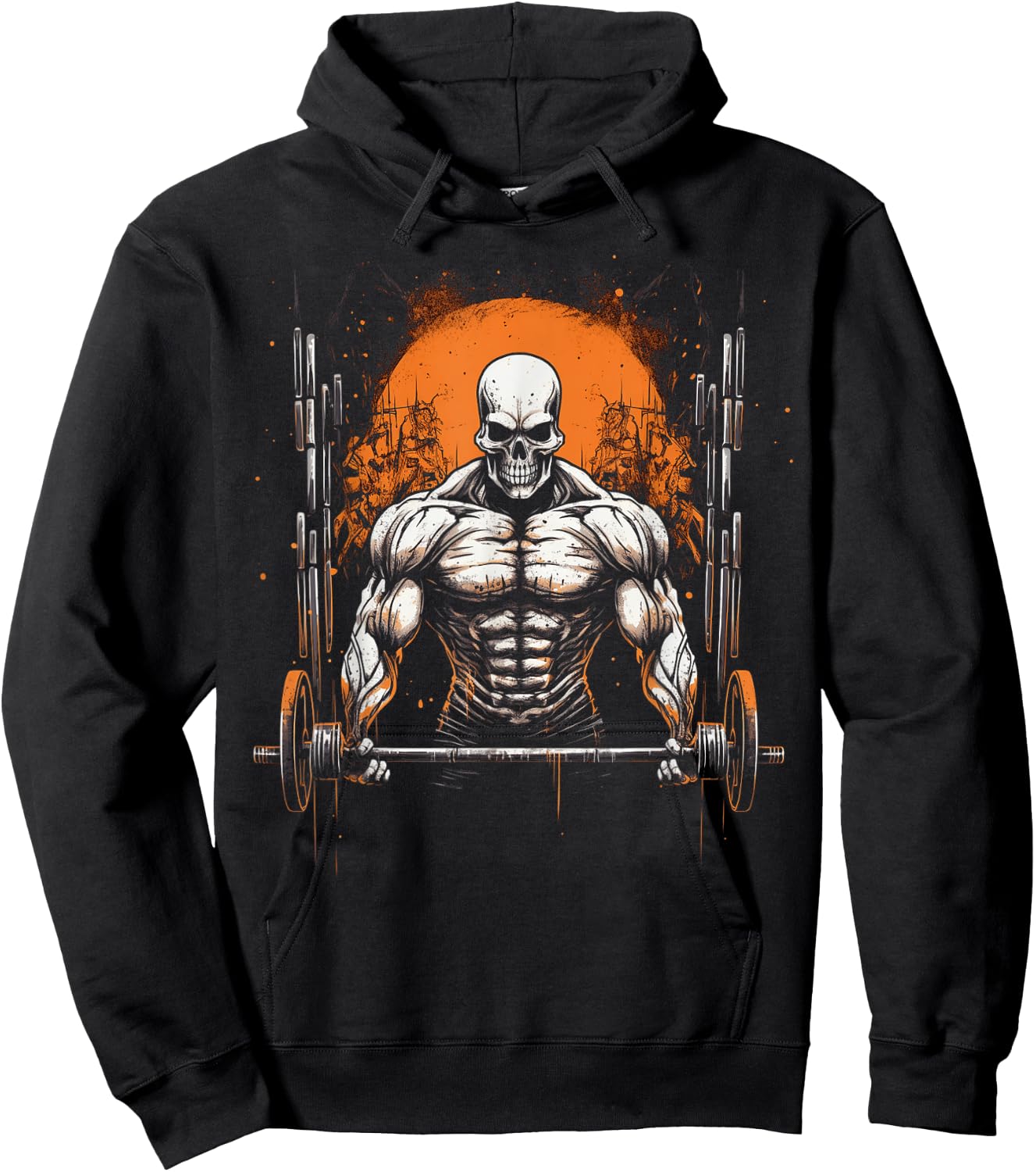 Halloween Weightlifting Gym Body Builder Hoodie - Hoodie | Black