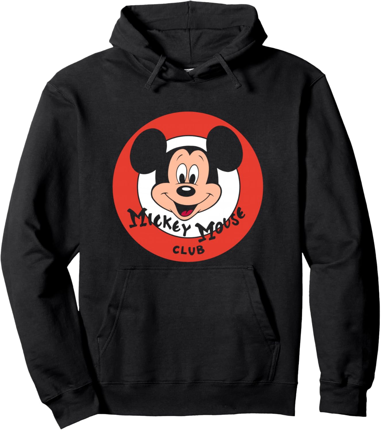 Disney Mickey and Friends Retro Classic Mickey Mouse Club Hoodie - Hoodie | Black
