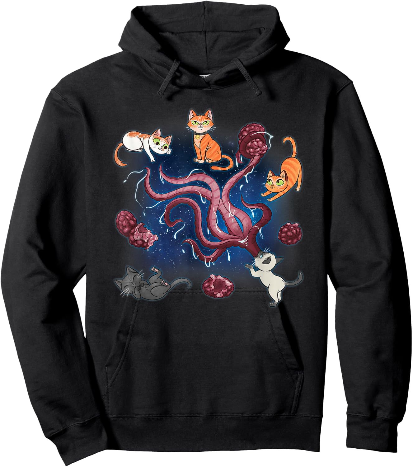 Marvel Studios The Marvels Goose & Flerkittens in Space Cute Hoodie - Hoodie | Black