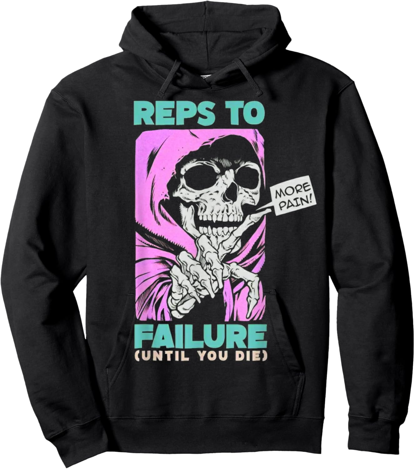Funny Reps To Failure Weightlifting Bodybuilding Fitness Gym Hoodie - Hoodie | Black