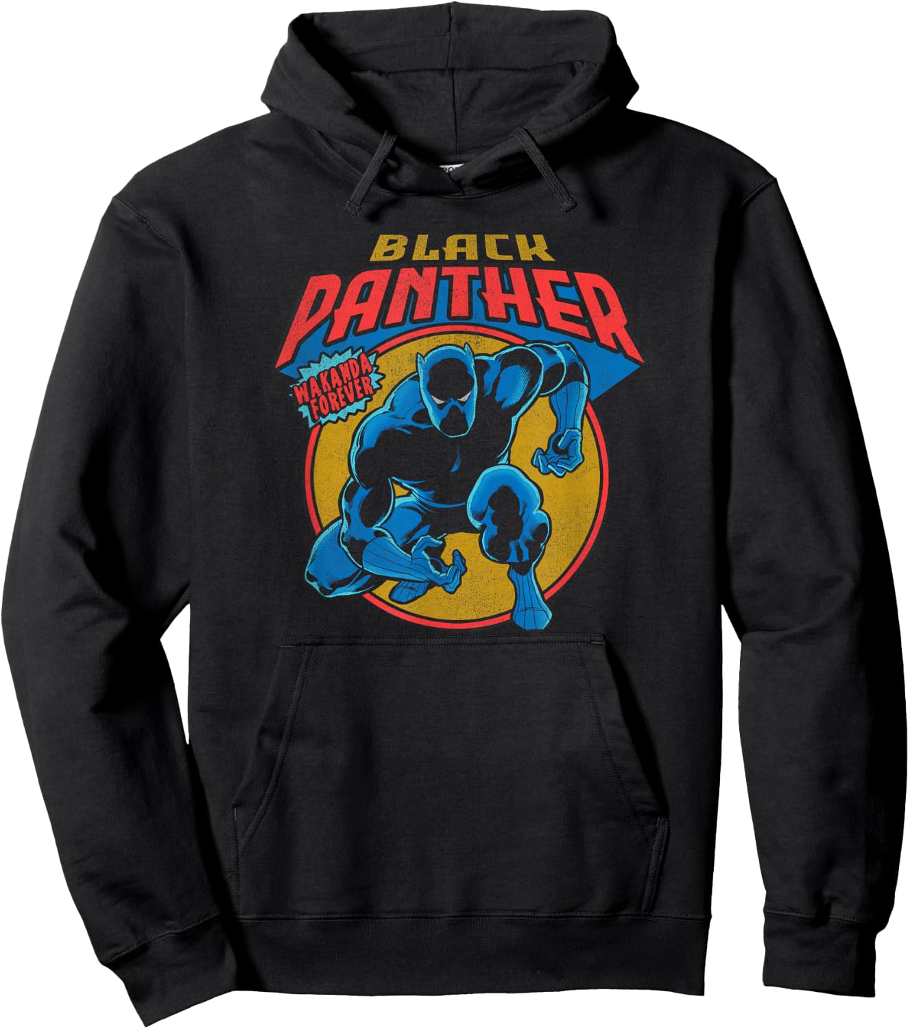 Marvel Avengers Vintage Black Panther Comic Wakanda Forever Hoodie - Hoodie | Black
