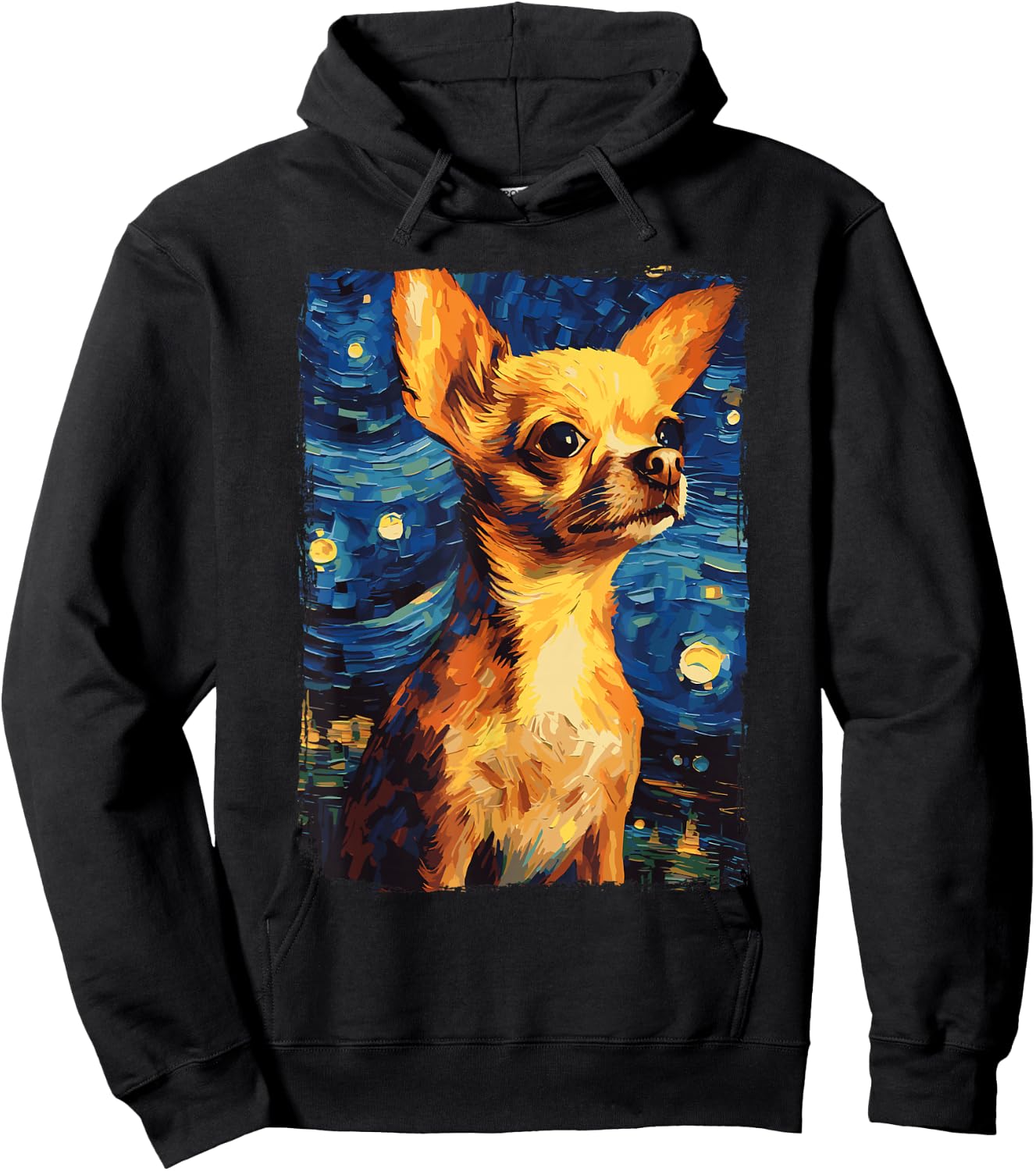 Chihuahua Starry Night Hoodie - Hoodie | Black