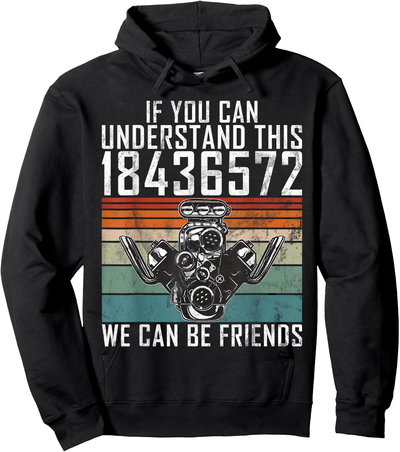 Funny Muscle Car Hoodie - Hoodie | Black