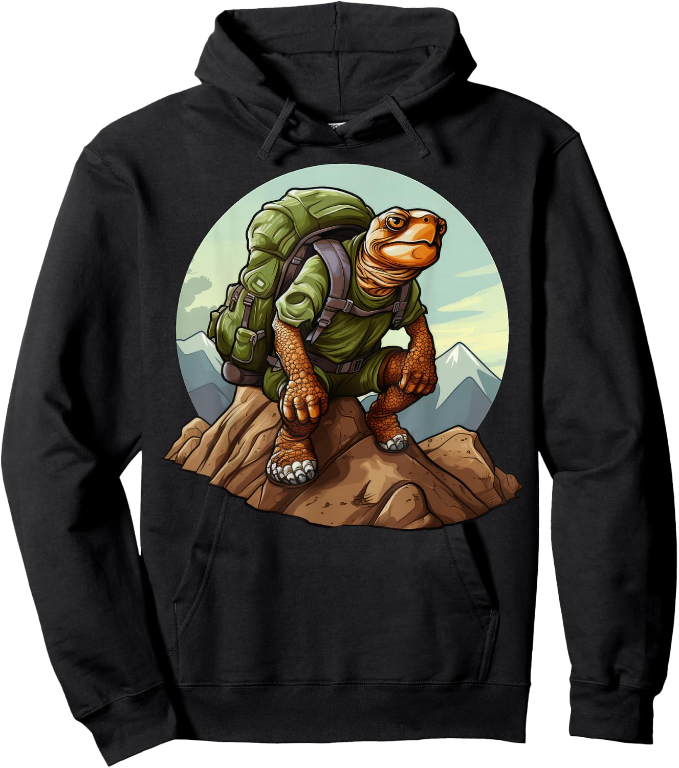 Tortoise Mountaineering / Hiking Turtles Hoodie - Hoodie | Black