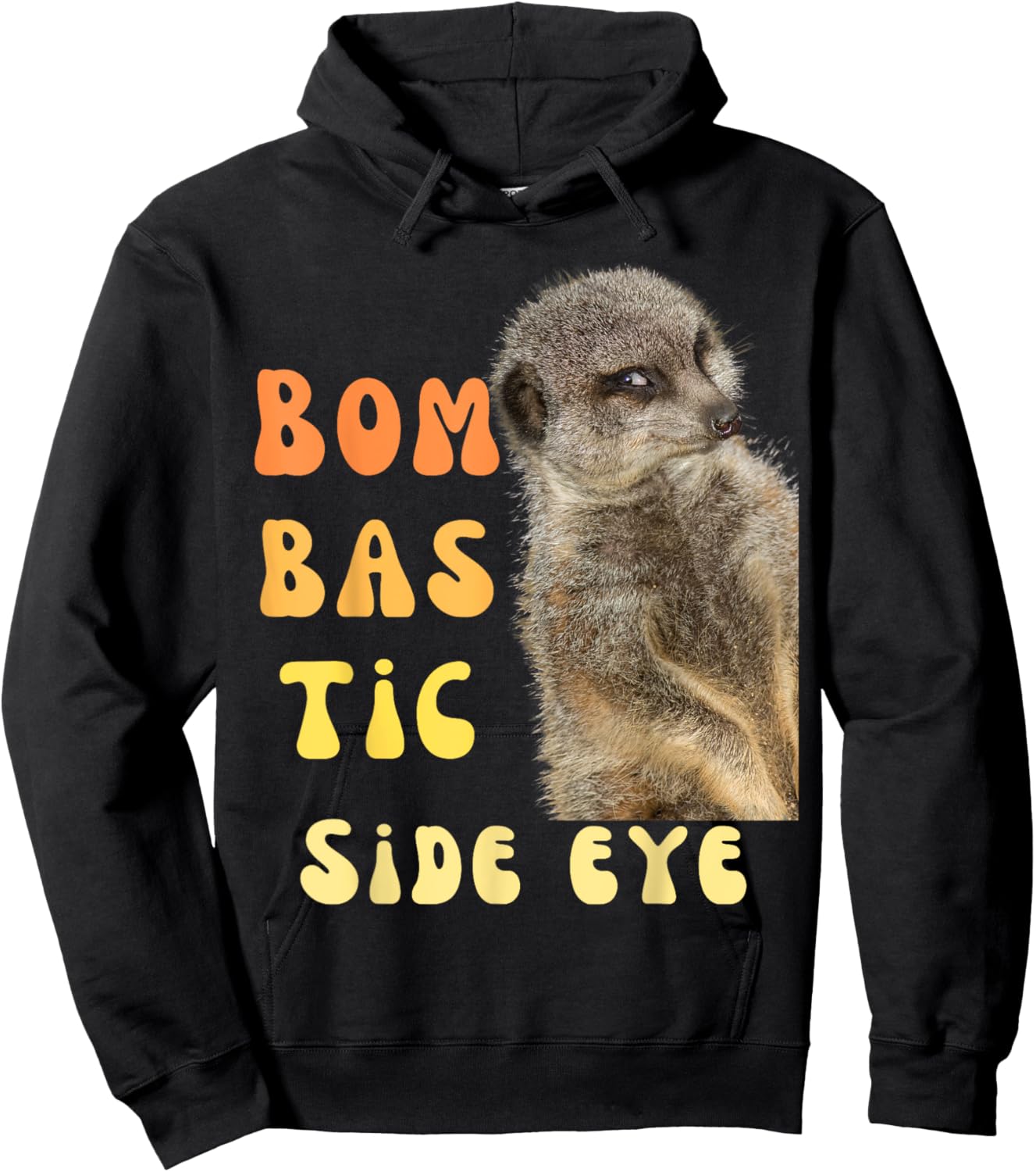 Bombastic Side Eye Funny Meme Hoodie - Hoodie | Black