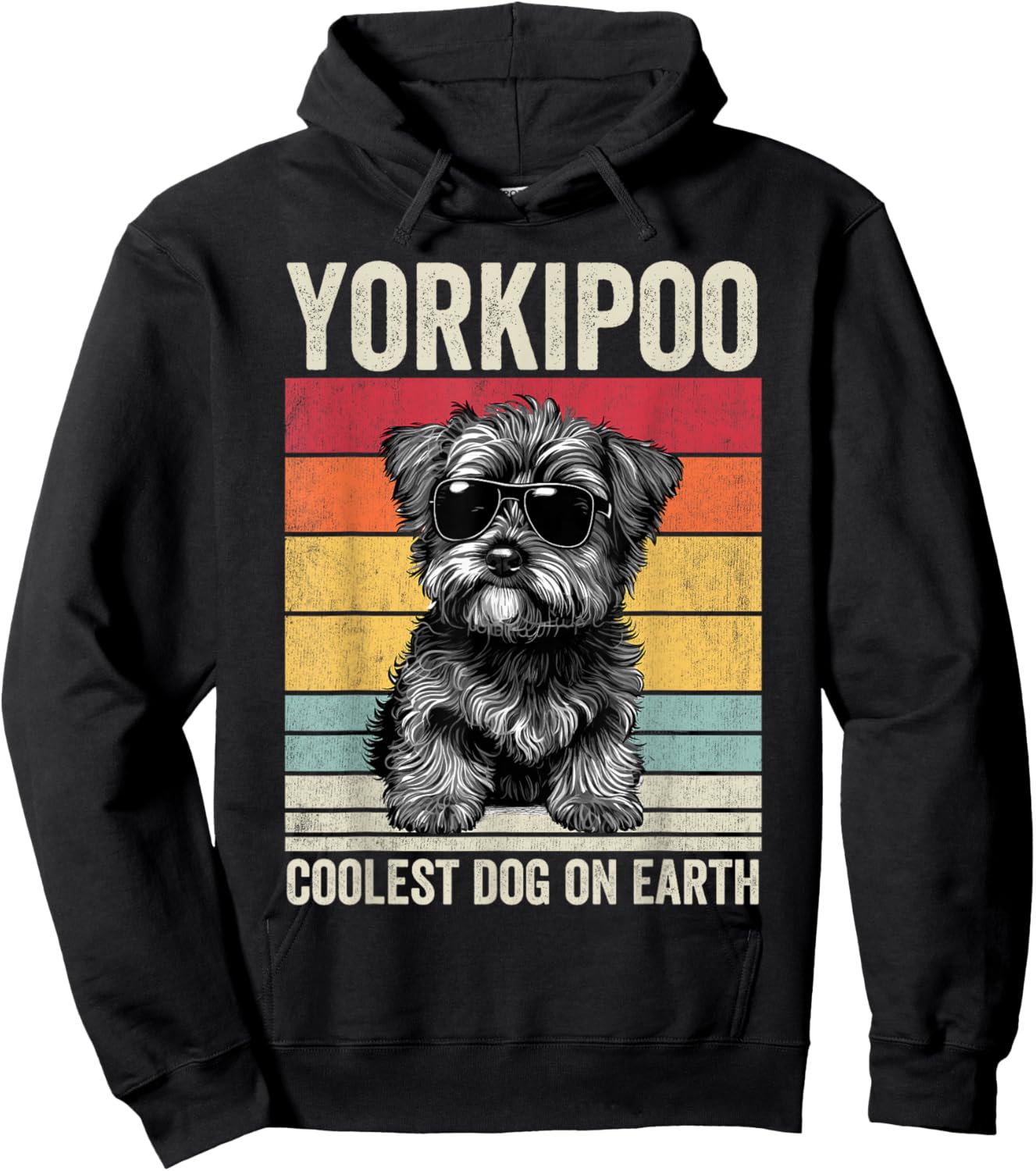 Yorkipoo Coolest Dog On Earth, Vintage Yorkipoo Hoodie - Hoodie | Black