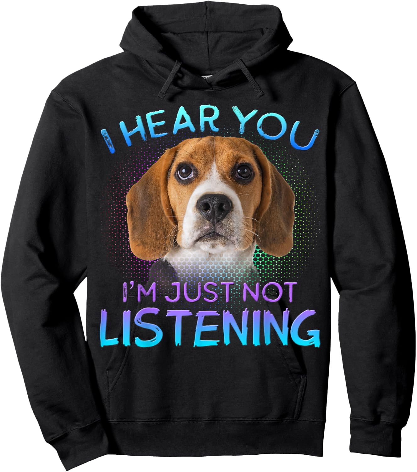 Beagle I Hear You not Listening Hoodie - Hoodie | Black