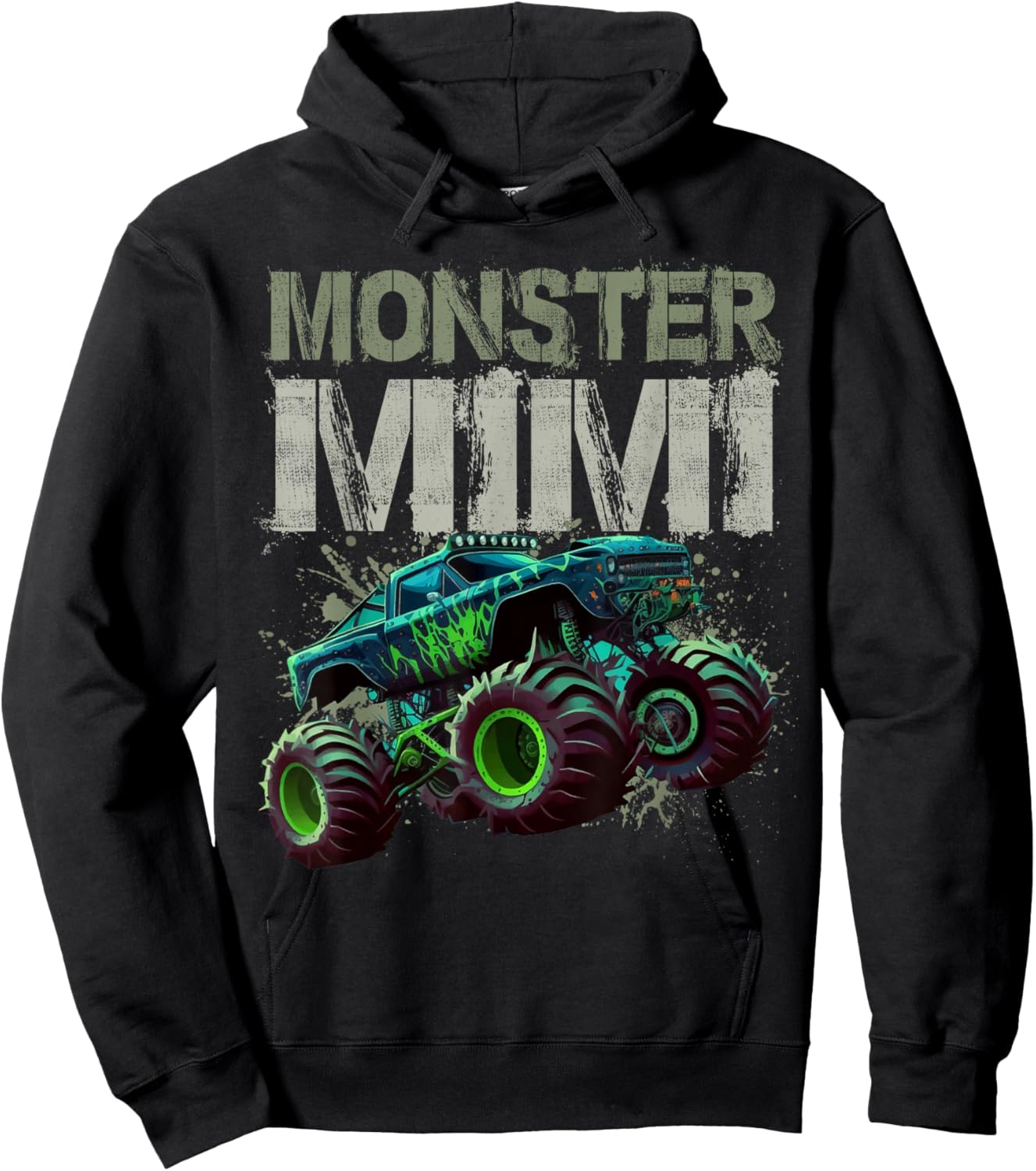Monster Truck Mimi Family Matching Monster Truck Lovers Hoodie - Hoodie | Black
