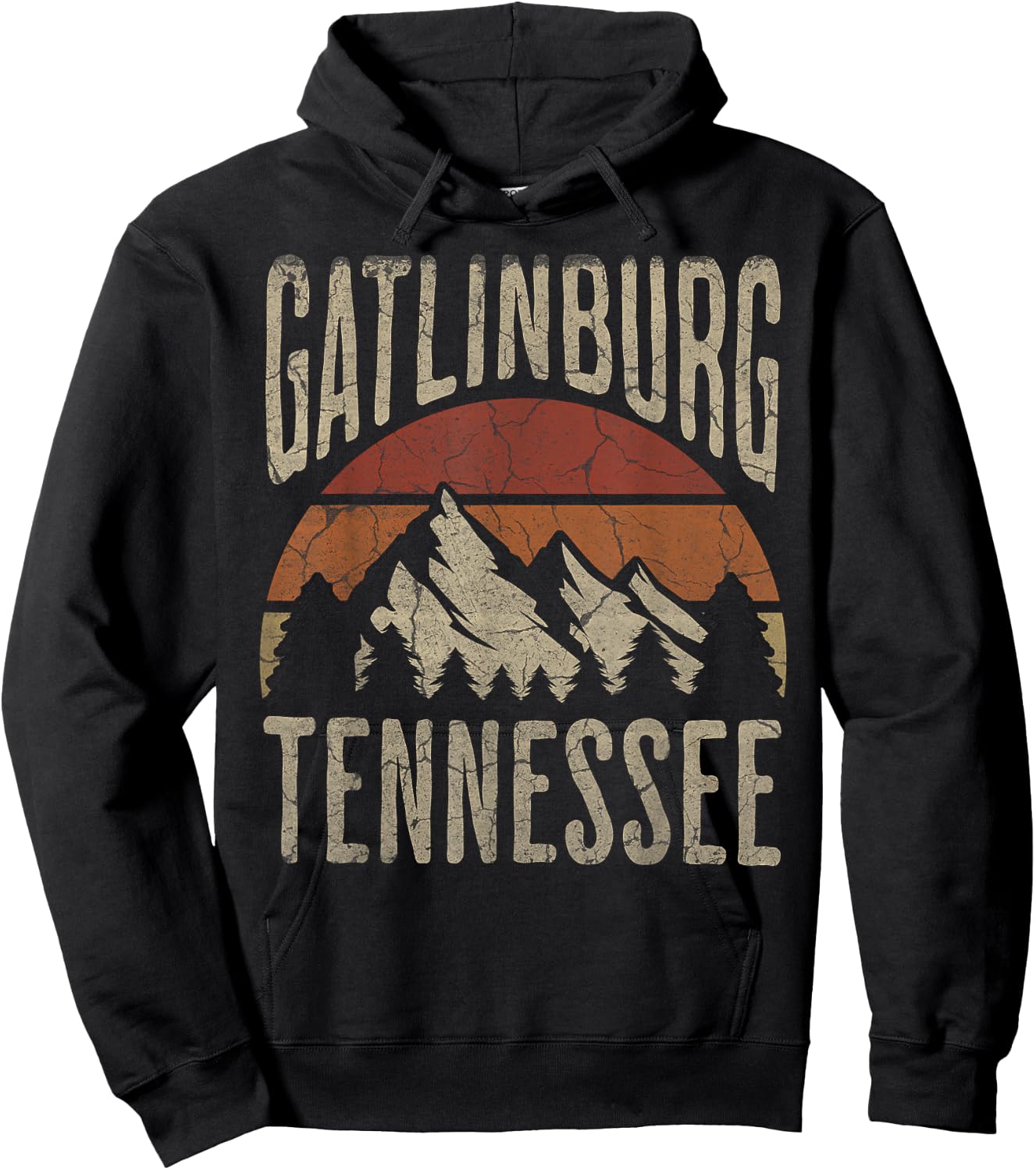 Gatlinburg Tennessee Hiking Outdoors Hoodie - Hoodie | Black