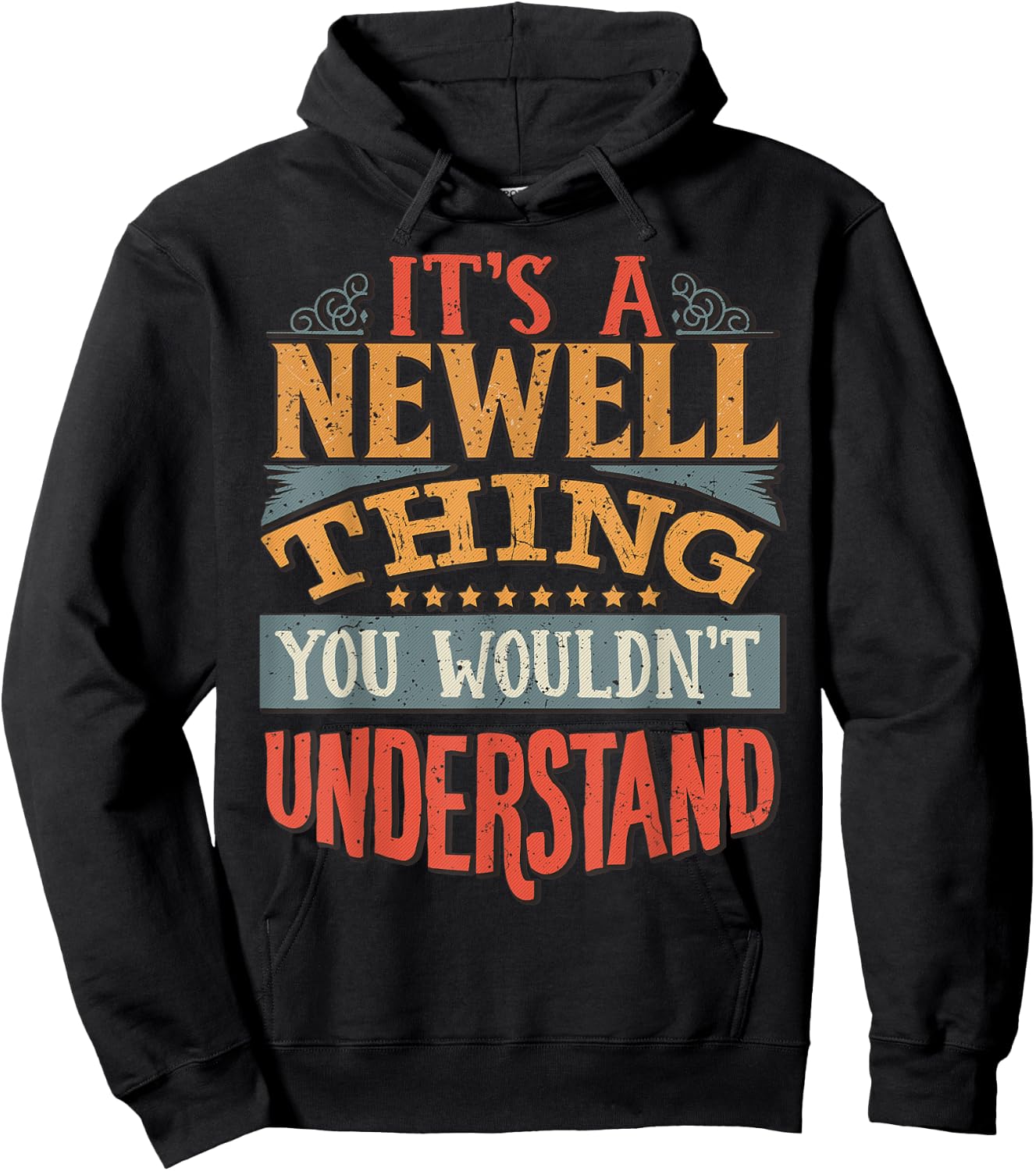 Newell Name Hoodie - Hoodie | Black